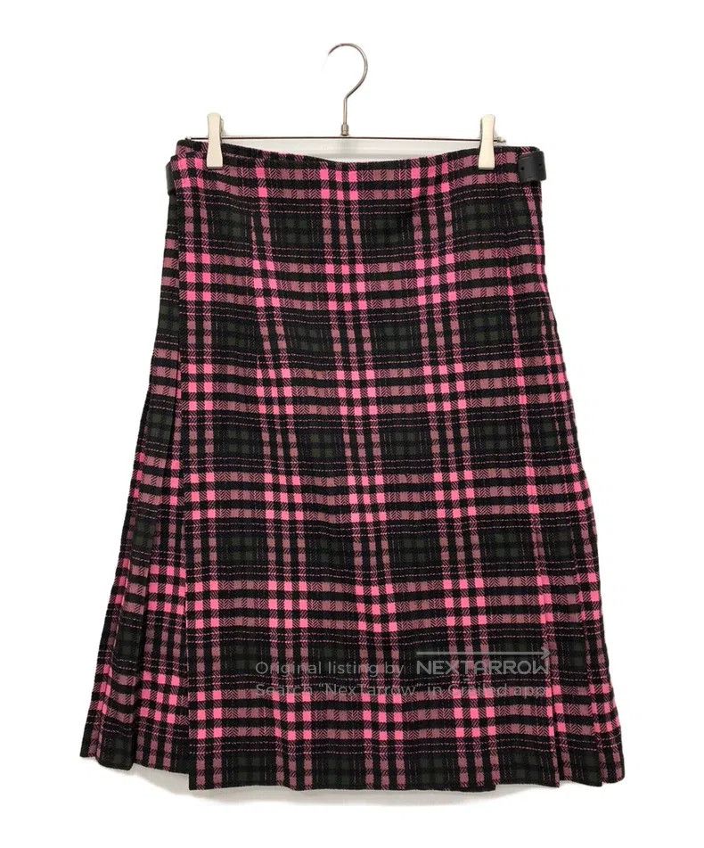 Comme des Garcons Comme Des Garcons size M Plaid buckle skirt Size 23" - 2 Thumbnail