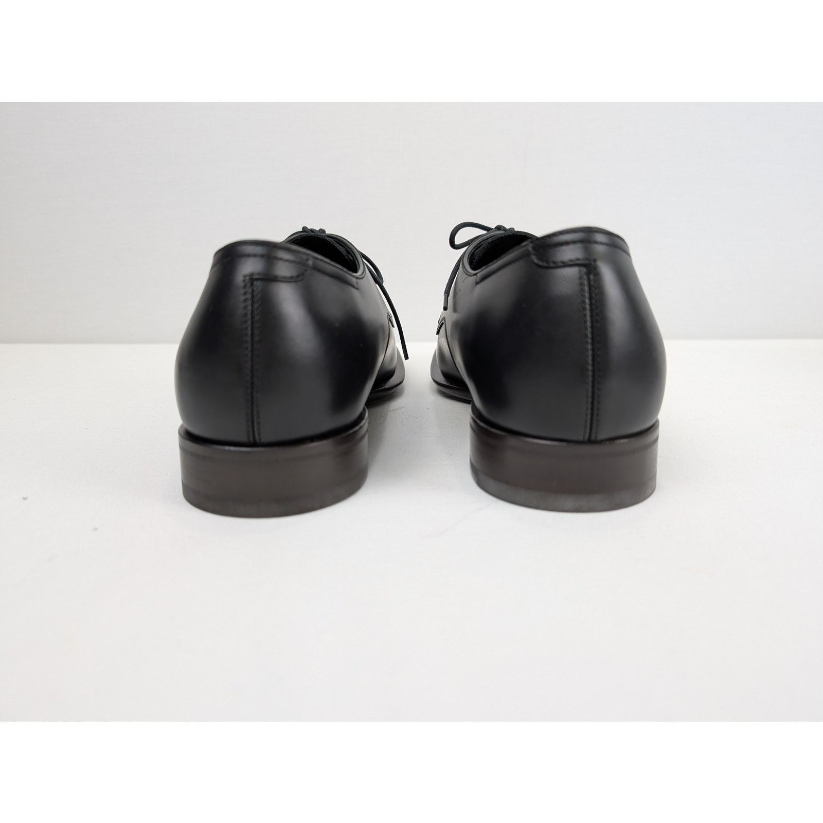 Alexander McQueen o1rshd1 Scarpa Pelle S.Cuoio Calf Boots Shoe in Black Size US 12.5 / EU 45-46 - 13 Thumbnail