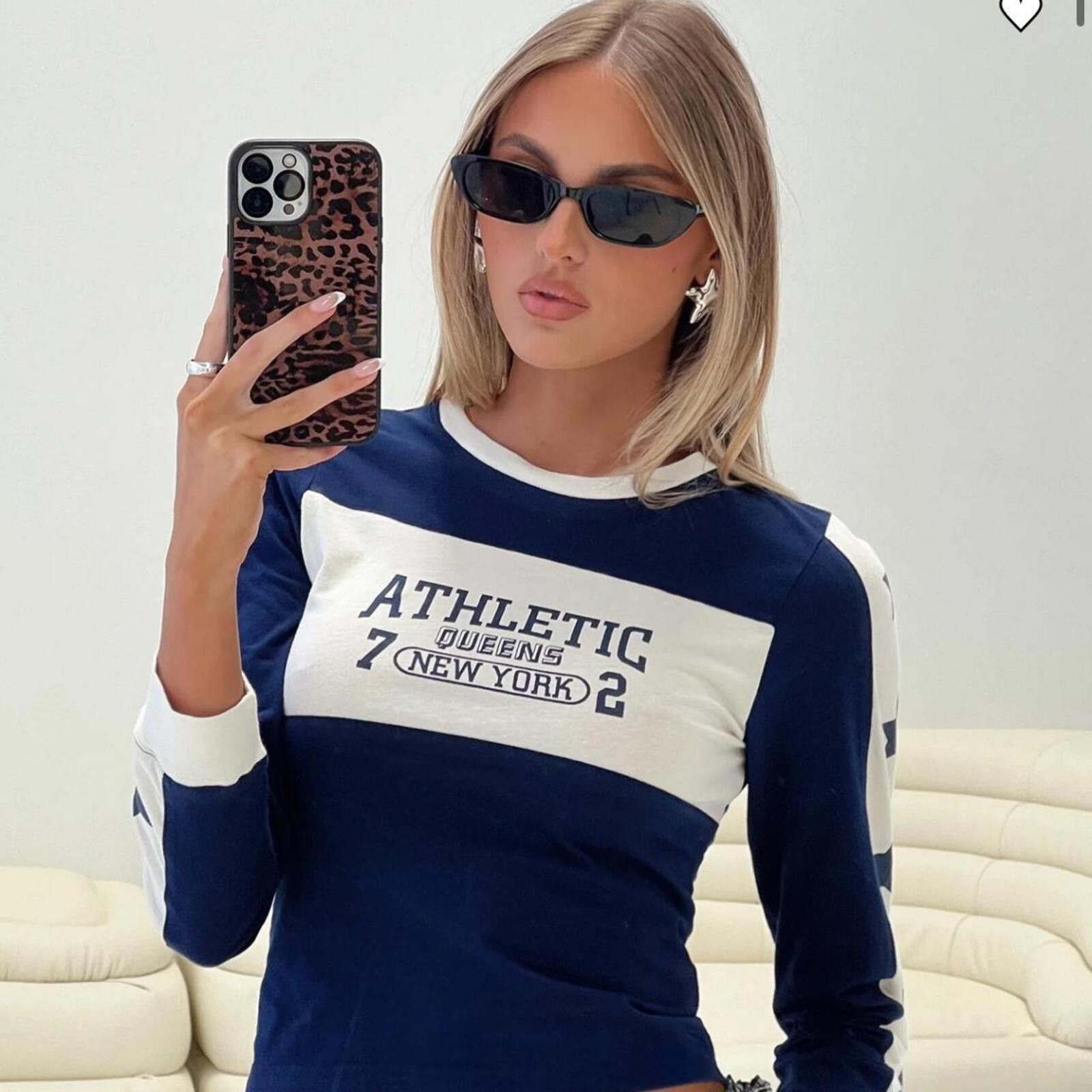 Other Princess Polly 72 Athletic Long Sleeve Top Blue Size XS / US 0-2 / IT 36-38 - 1 Thumbnail