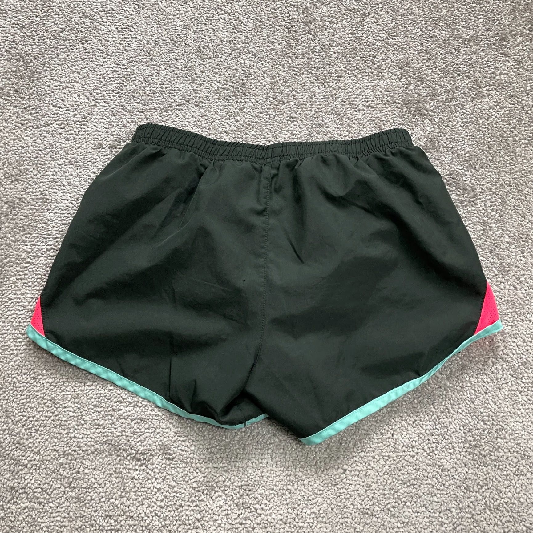 Nike Nike Active Shorts Womens XS Black Blue Orange Elastic Waist Running Gym 24x3 Size 26" / US 2 / IT 38 - 2 Thumbnail