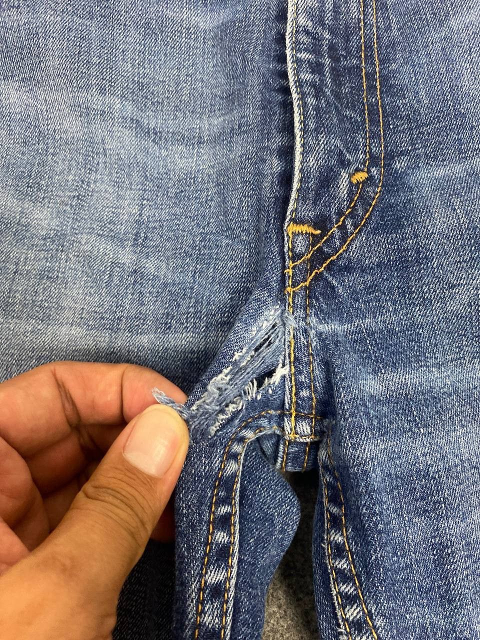 Levi's levis 514 stoned wash distressed denim Size US 34 / EU 50 - 8 Thumbnail