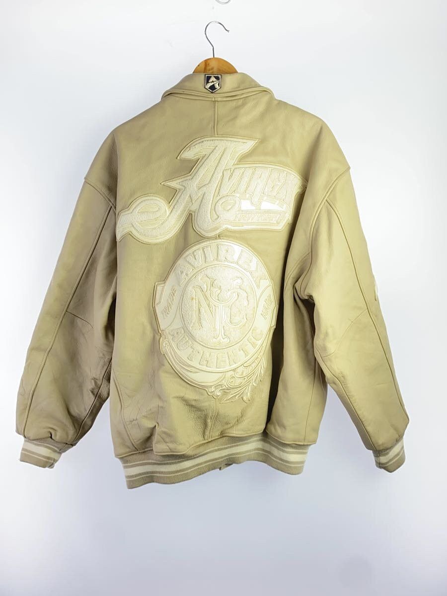 Avirex Avirex Print Leather Jacket Beige Size US XXL / EU 58 / 5 - 2 Thumbnail