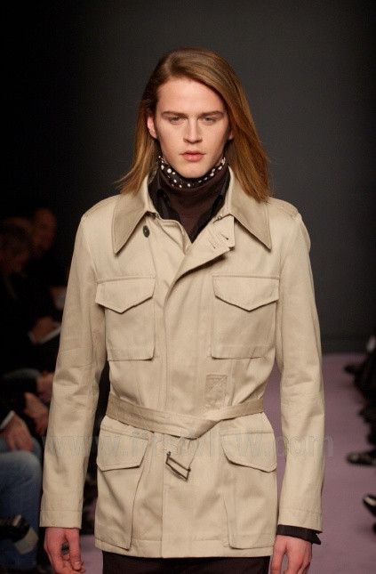 Yves Saint Laurent F/W 2003 RUNWAY VARIATION BELTED JACKET BY TOM FORD Size US M / EU 48-50 / 2 - 1 Thumbnail