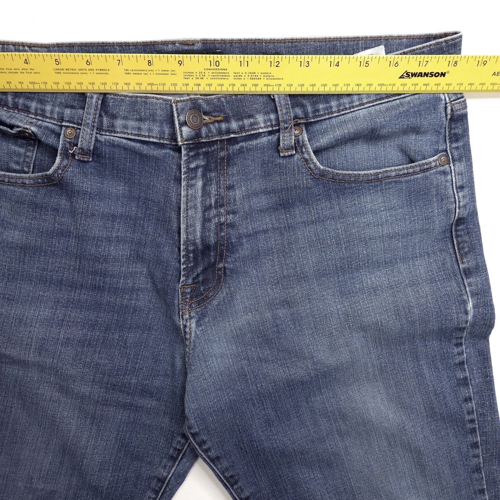 Lucky Brand Lucky Brand 221 Straight Jeans Mens 38x33 Blue Stretch Size US 38 / EU 54 - 5 Thumbnail
