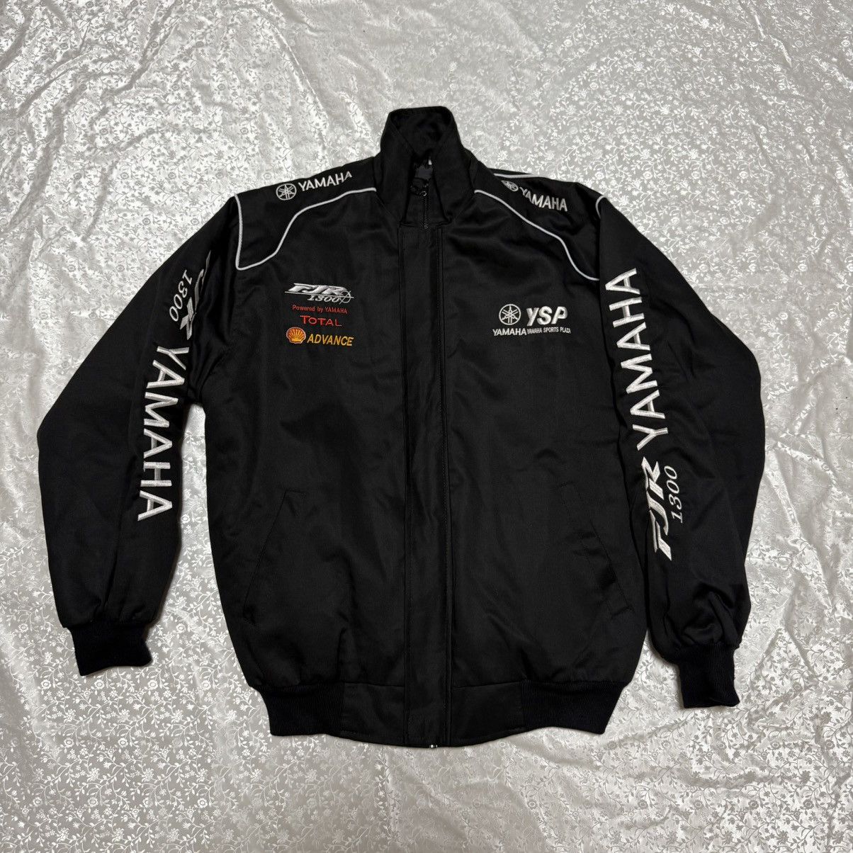 VUJADE MAX SATIN PILLOW BOMBER JACKET IN BLACK