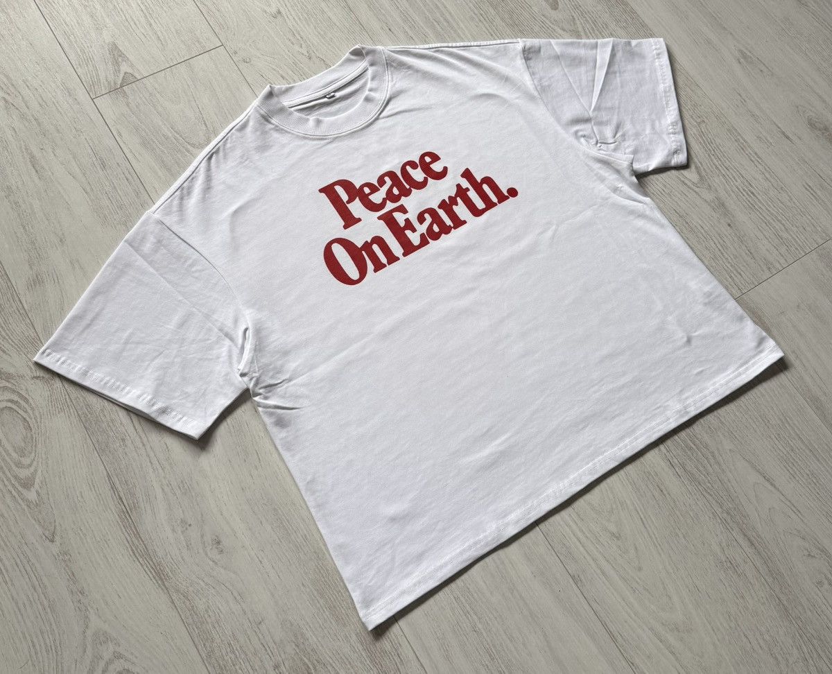 Other Peace On Earth T-Shirt Boxy Vintage Custom White M Size US M / EU 48-50 / 2 - 4 Thumbnail
