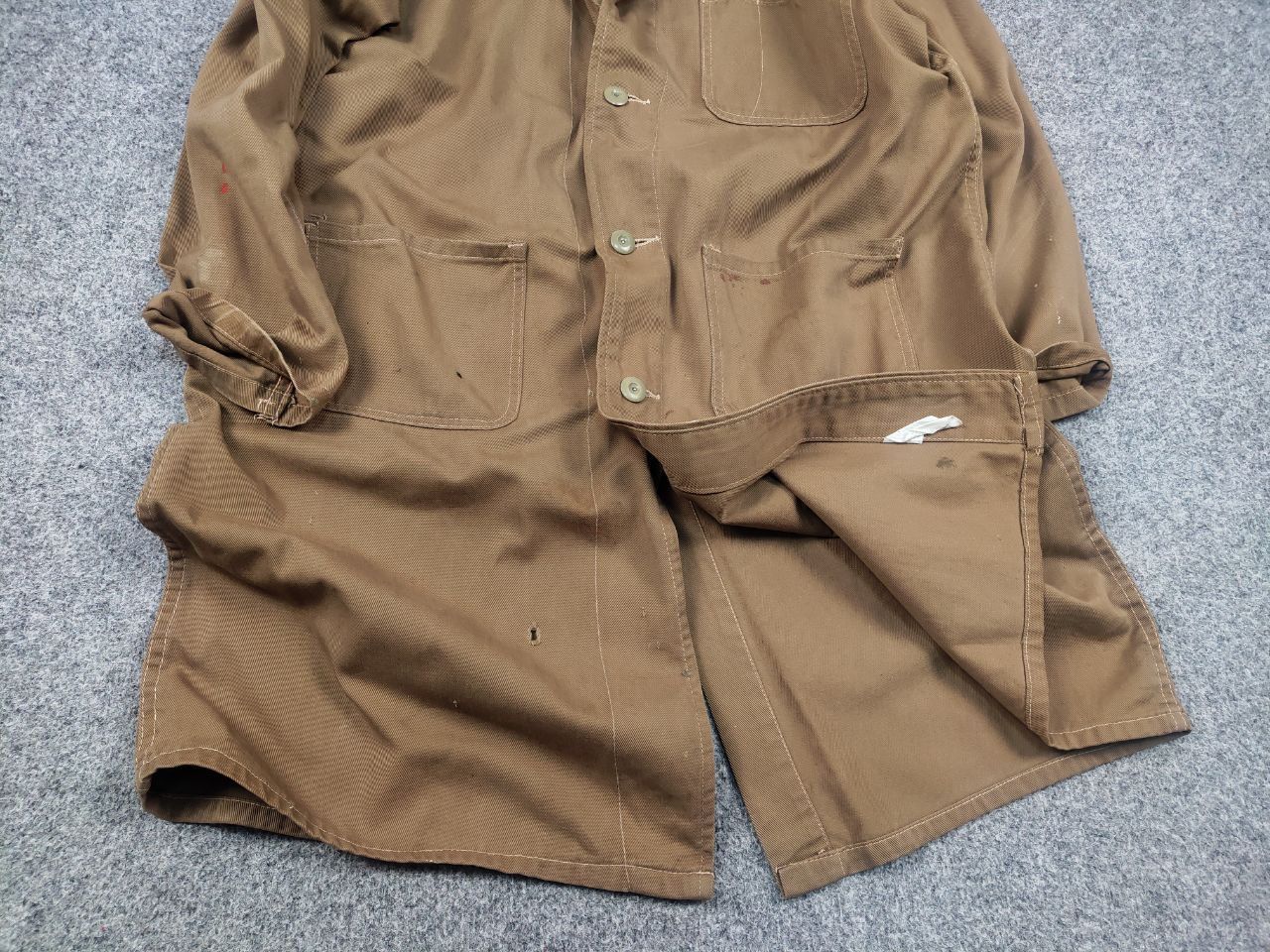 Vintage Skyways Sanforized British 60's drill work Distressed Jacket Size US M / EU 48-50 / 2 - 5 Thumbnail