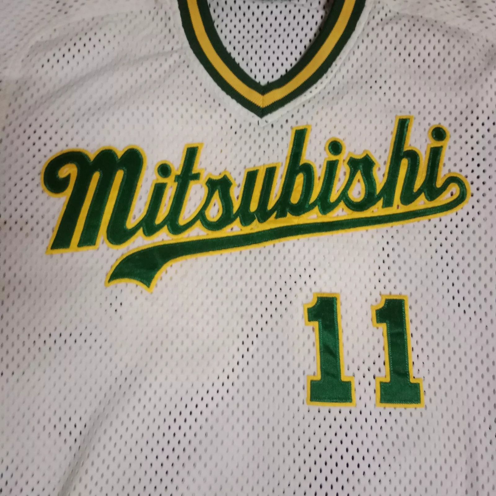 Japanese Brand × MLB Mitsubishi Denki B-Team Game Used Japanese Baseball Jersey Size US L / EU 52-54 / 3 - 2 Thumbnail