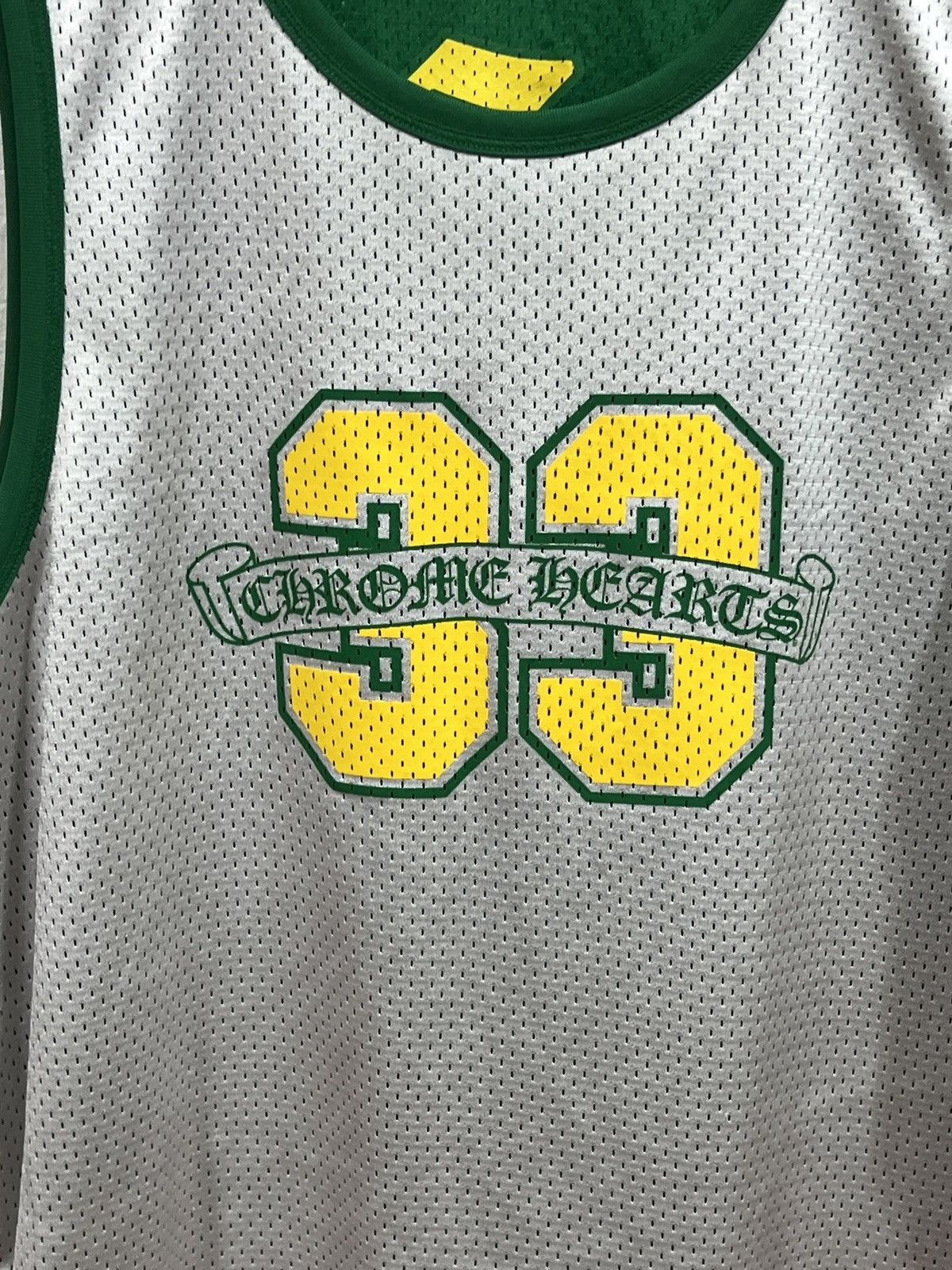 Chrome Hearts Chrome Hearts Basketball Green/Yellow Jersey Size US M / EU 48-50 / 2 - 10 Thumbnail