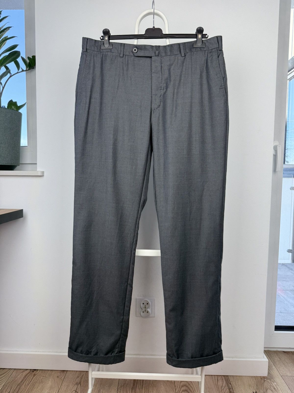 Ermenegildo Zegna Ermenegildo Zegna Pants Wool S Gray Size US 36 / EU 52 - 1 Thumbnail