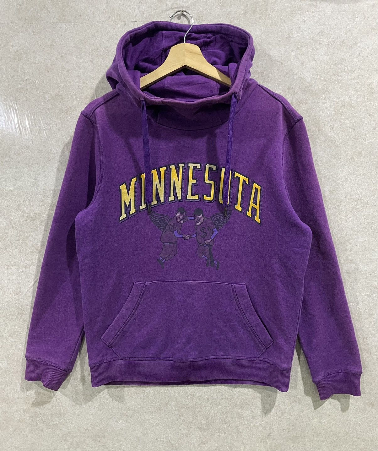 image of Mlb Minnesota Sunfaded Pullover Hoodie in Purple, Men's (Size Medium)