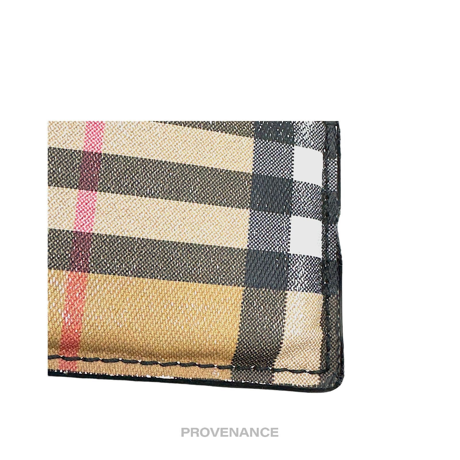 Burberry 🔴 Burberry Money Clip Card Wallet - Nova Check Black Size ONE SIZE - 7 Thumbnail