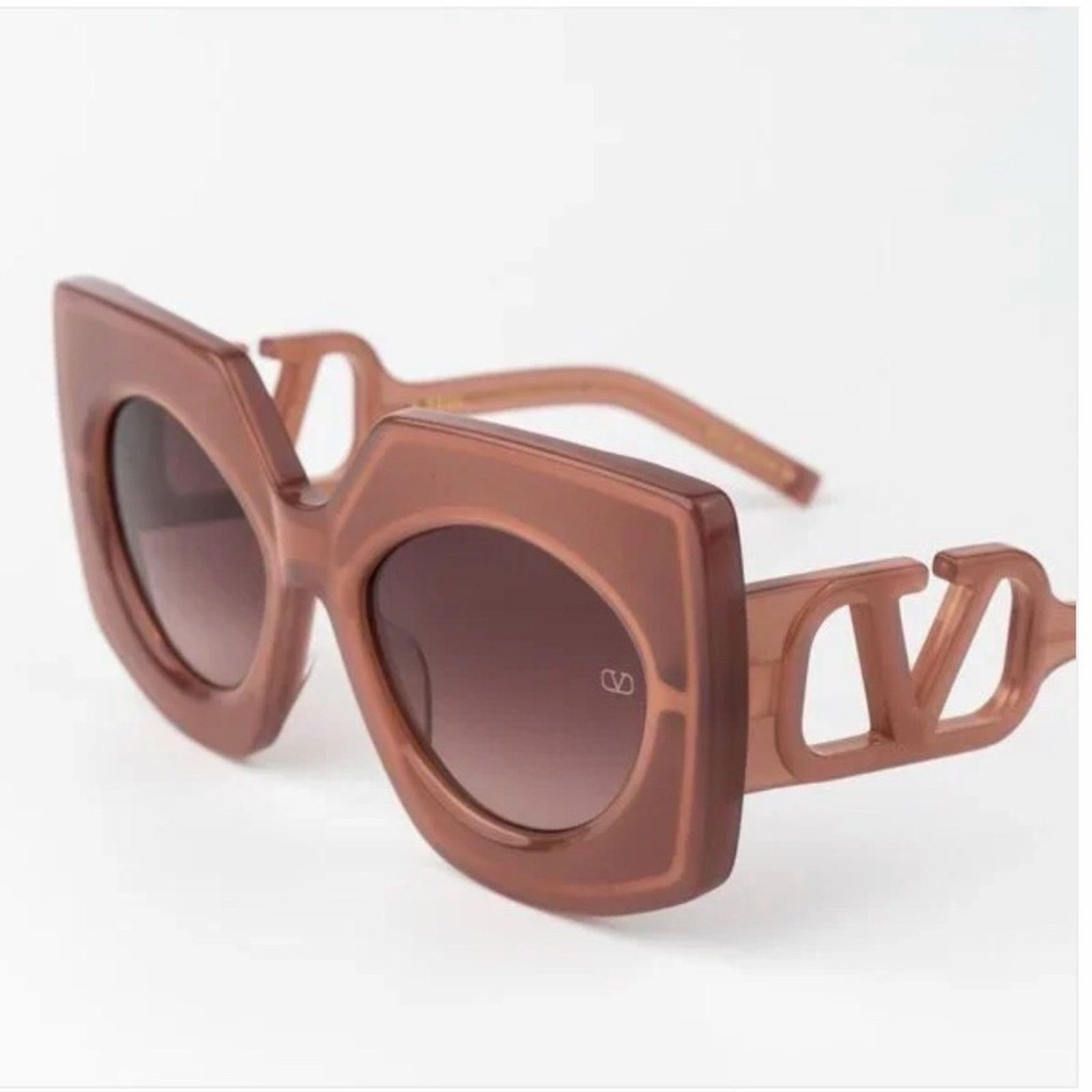 New! Valentino V SOUL VLS 127B Brown Sunglasses, Authentic
