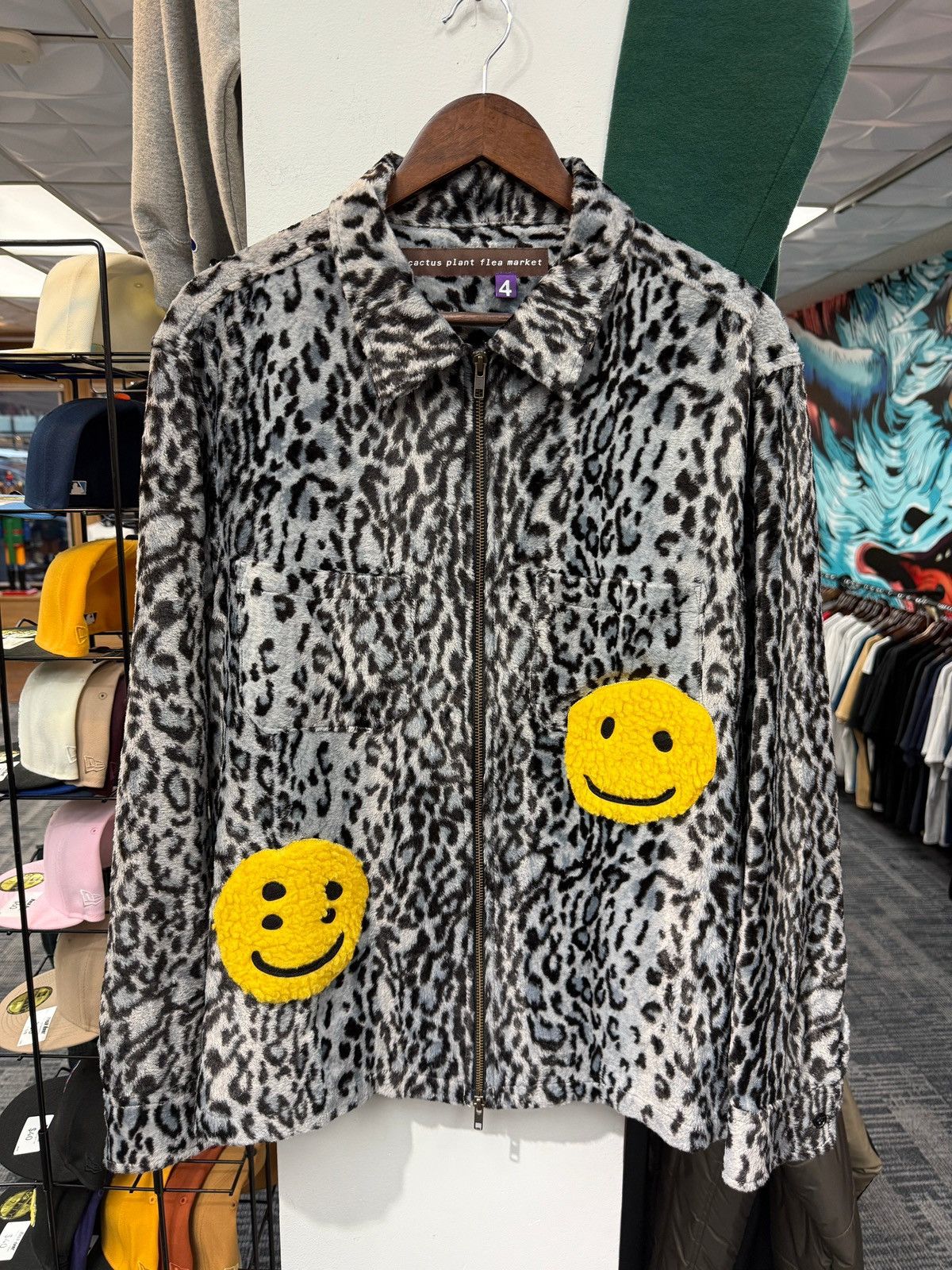 Cactus Plant Flea Market CPFM Leopard Zip Up Jacket Size US L / EU 52-54 / 3 - 1 Thumbnail