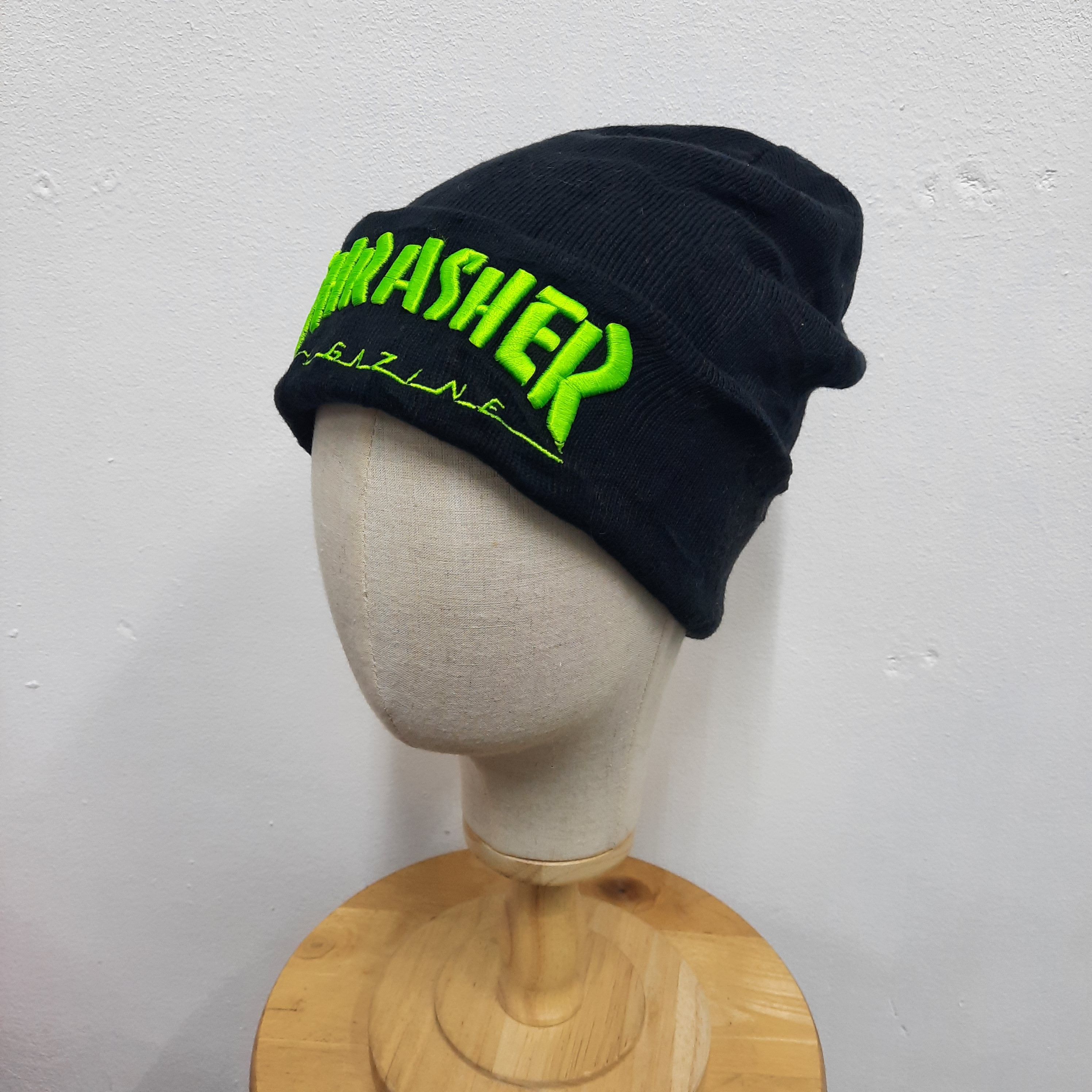 Thrasher ☠️ Thrasher magazine skateboard neo color beanie hat Size ONE SIZE - 2 Thumbnail