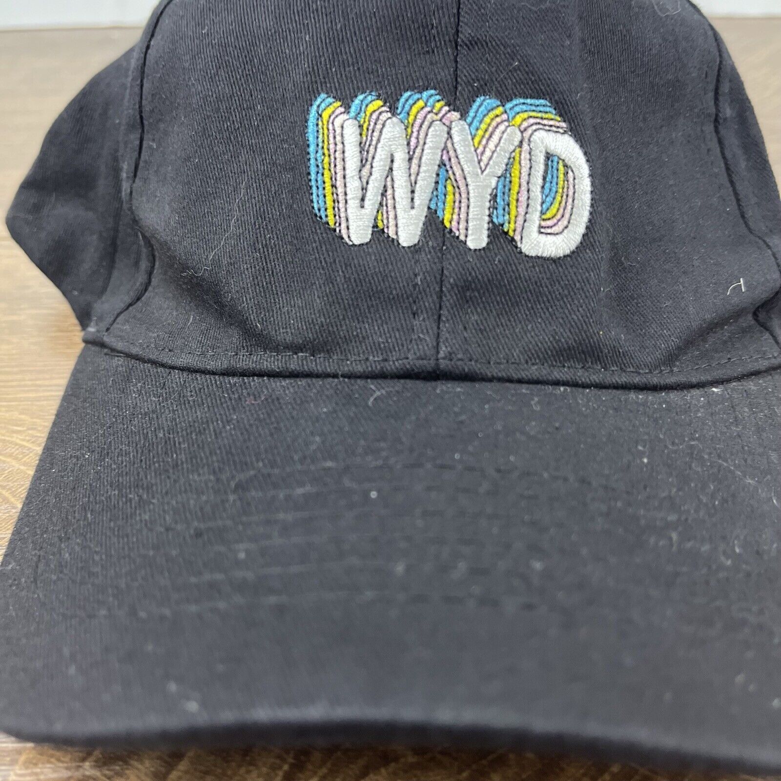 Other WYD Hat What Are You Doing Hat Black Adjustable Hat Black Ad Size ONE SIZE - 7 Thumbnail