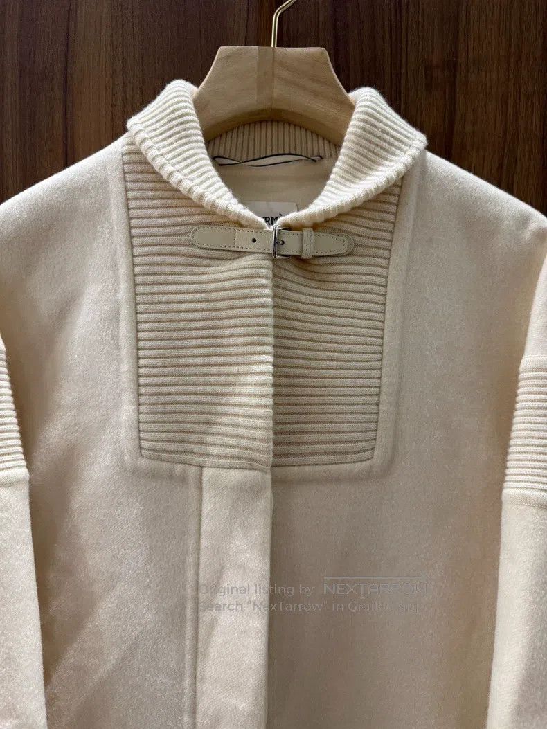 Hermes Hermes Beige Cashmere Coat Size XXS / US 00 / IT 34 - 3 Thumbnail