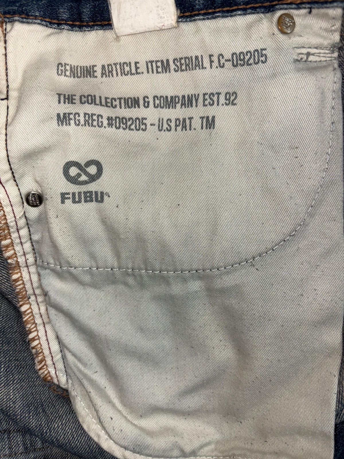 Fubu FUBU Y2K Vintage Baggy Denim Jeans Size US 42 / EU 58 - 10 Thumbnail