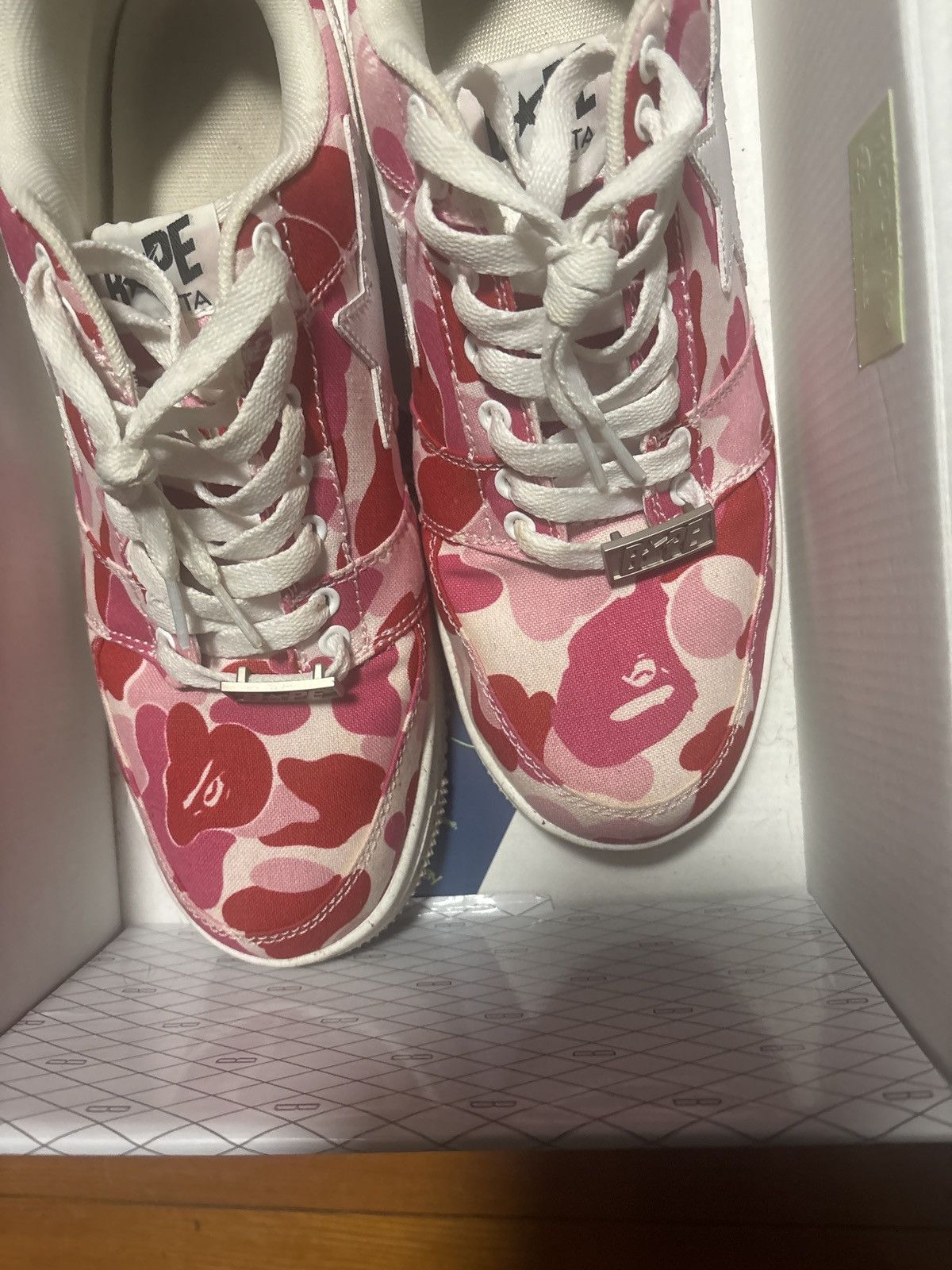Bape ABC CAMO PINK BAPESTA Size US 10.5 / EU 43-44 - 2 Thumbnail