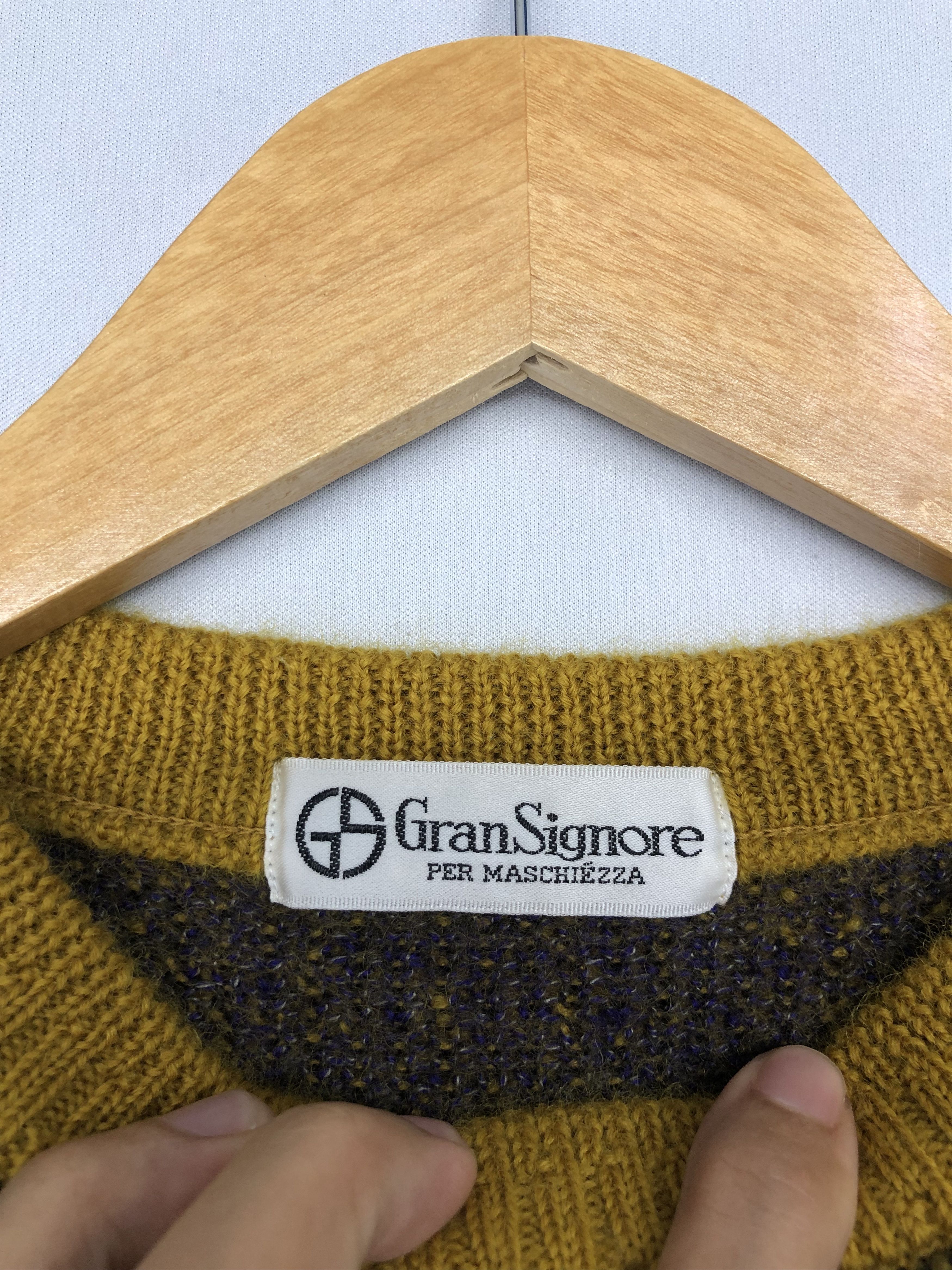 Vintage Vintage Gran Signore Wool Blend Knit Sweater Size US M / EU 48-50 / 2 - 8 Thumbnail