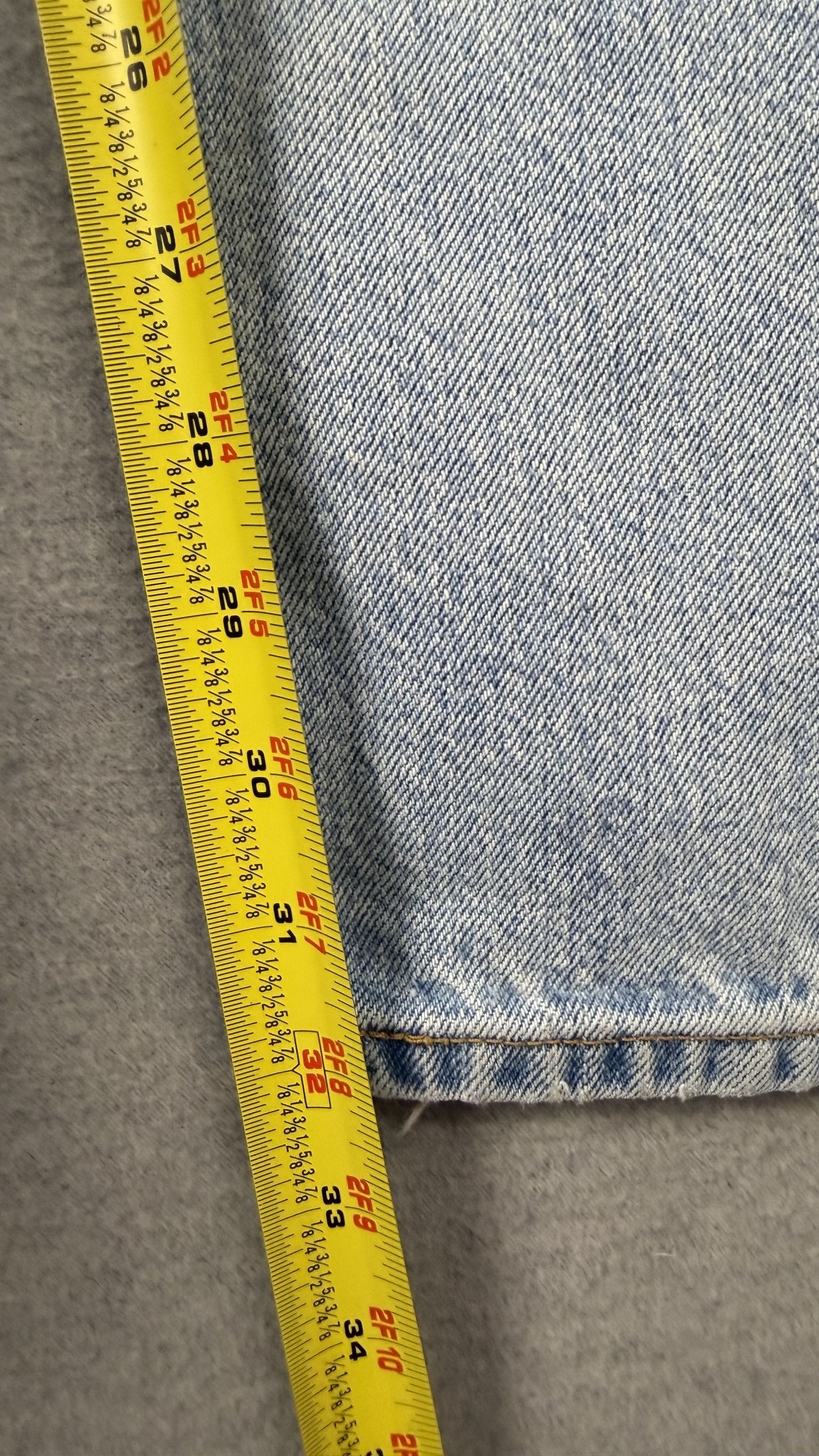 Levi's Levi's 505 Regular Fit Light Wash Jeans Mens 90s y2k Vintage Size US 33 - 7 Thumbnail