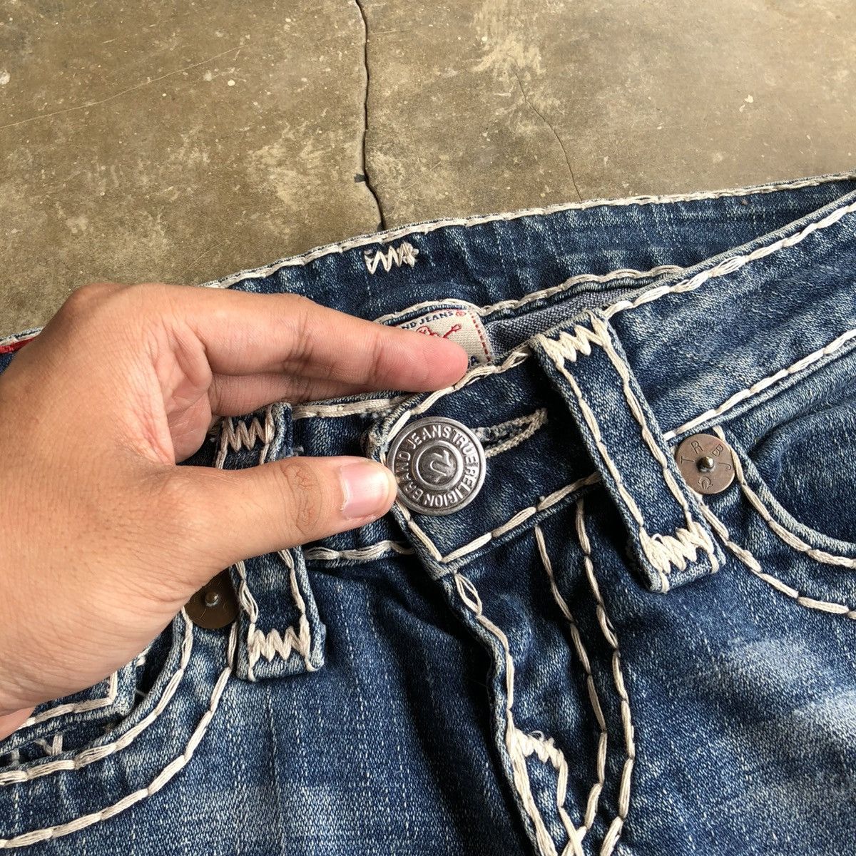True Religion Vintage True Religion USA Bootcut Flared Denim Jeans Blue Size US 28 / EU 44 - 11 Thumbnail