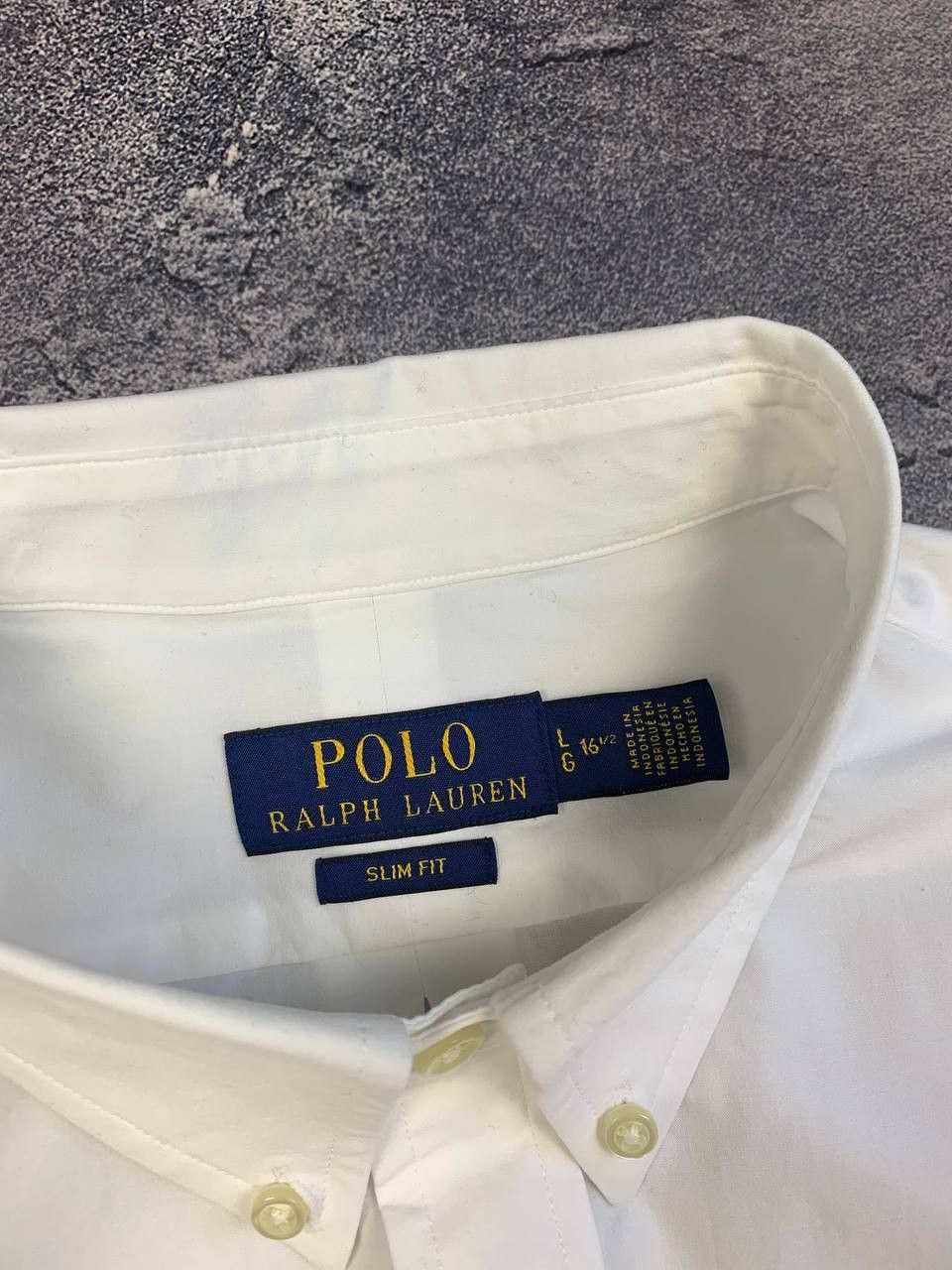 Polo Ralph Lauren Polo Ralph Lauren White Stretch Button Down Shirt Size US L / EU 52-54 / 3 - 10 Thumbnail