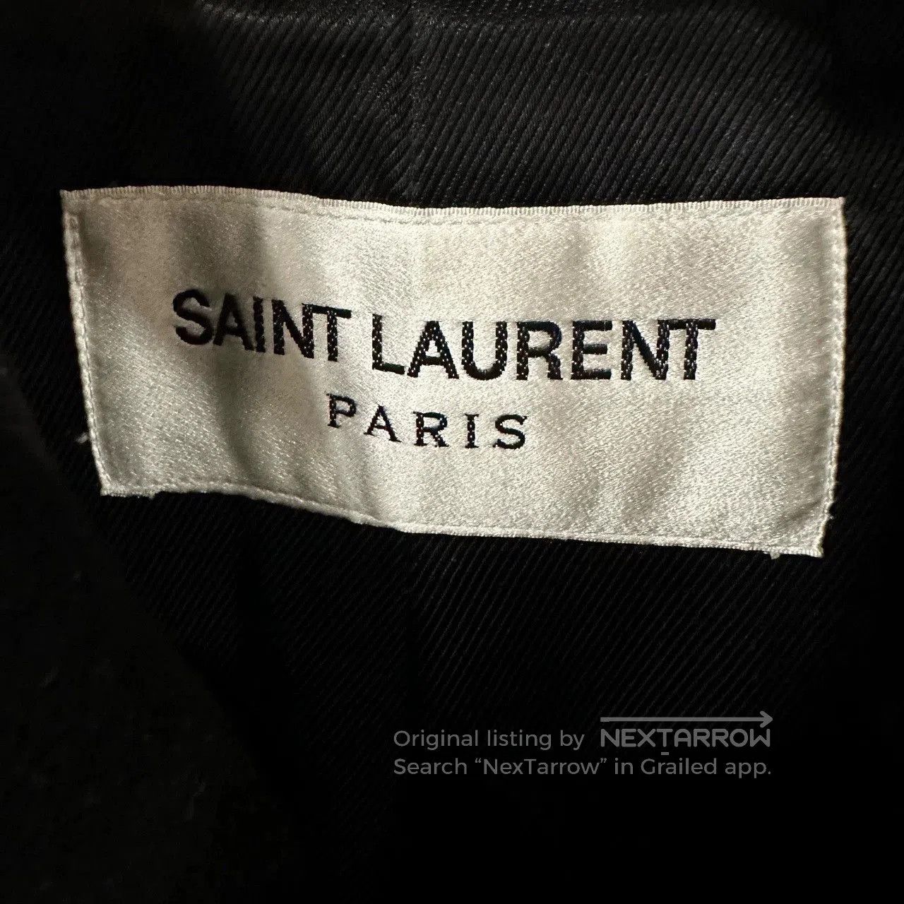 Yves Saint Laurent ysl double-breasted black coat. Size US M / EU 48-50 / 2 - 2 Thumbnail