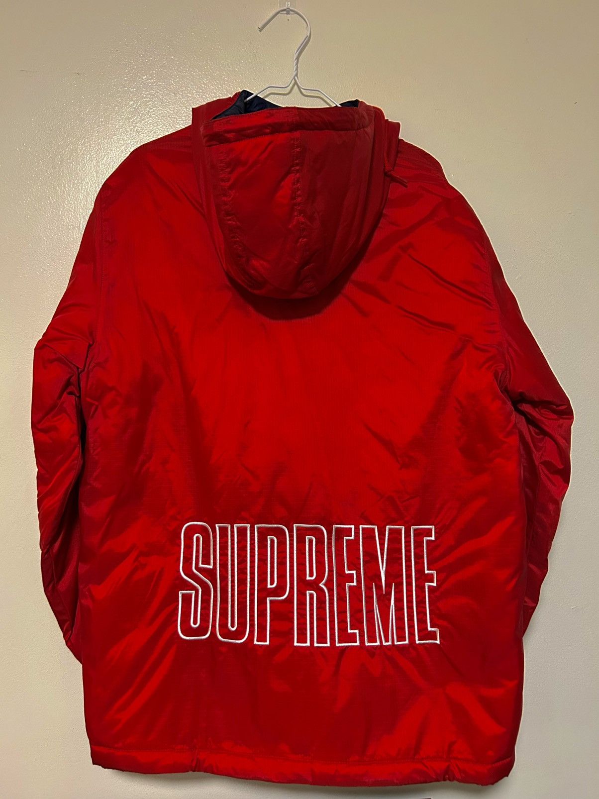Supreme Champion Jacket Red | Grailed
