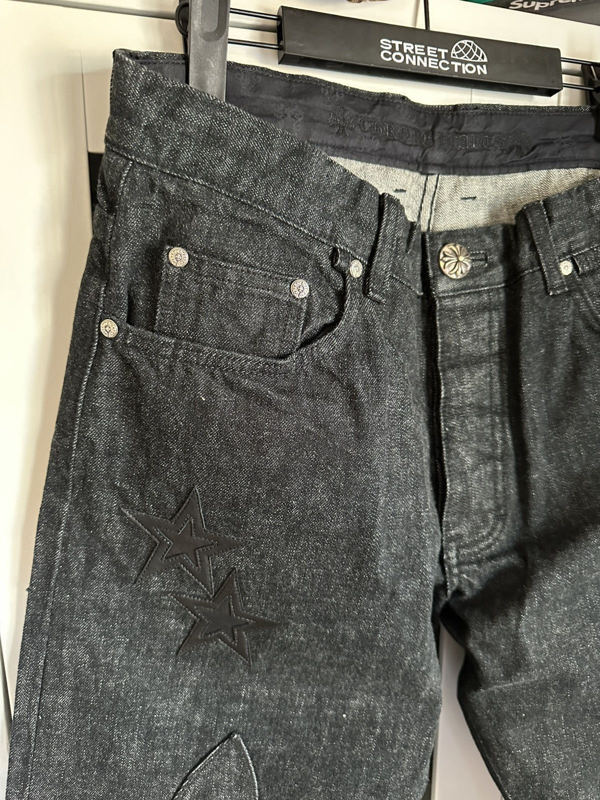 Chrome Hearts CHROME HEARTS STAR PATCH DENIM SIZE 34 JEANS IN HOUSE Size US 34 / EU 50 - 3 Thumbnail