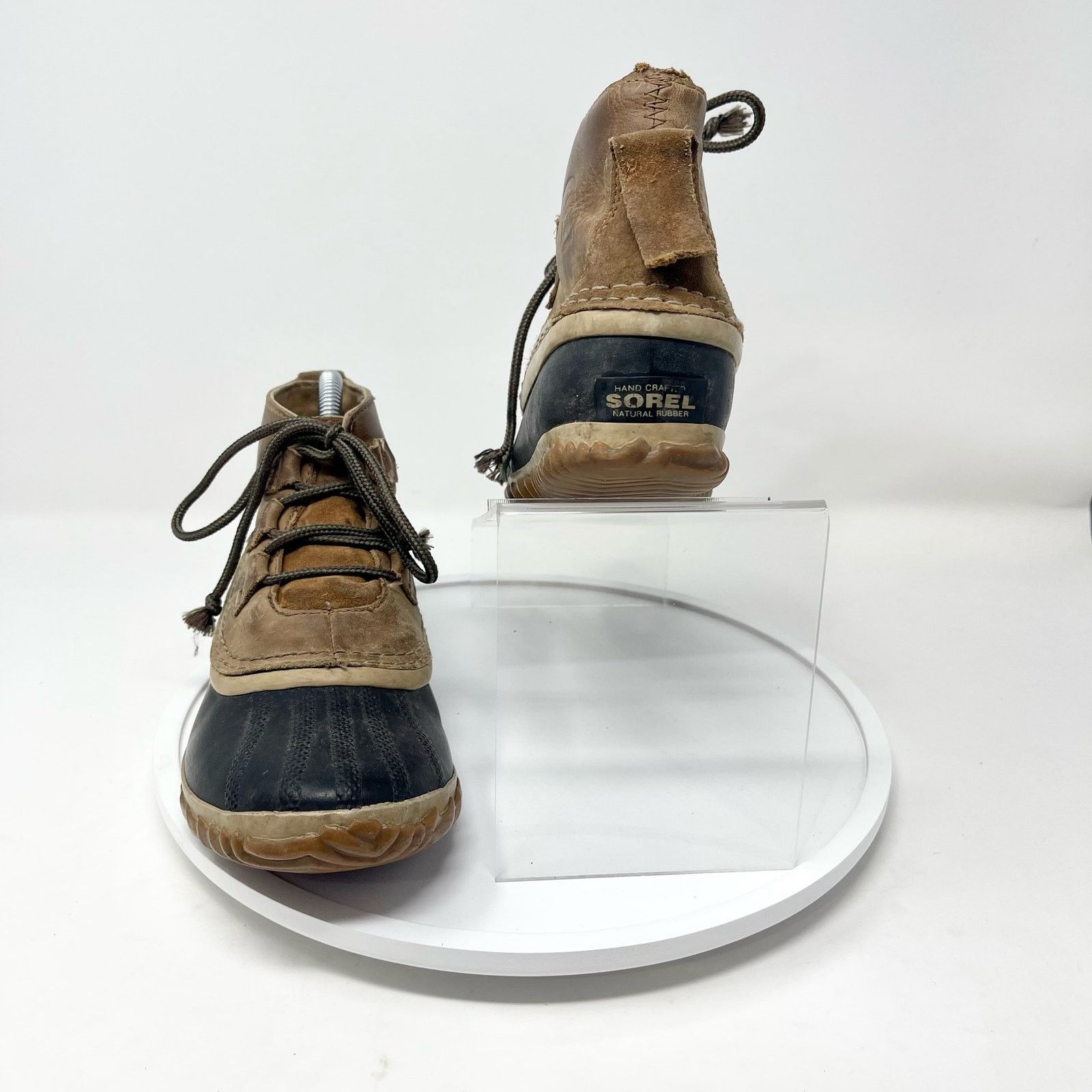 SOREL Sorel Out And About Brown Leather Ankle Winter Boots Size 5 Size US 5 / IT 35 - 4 Thumbnail