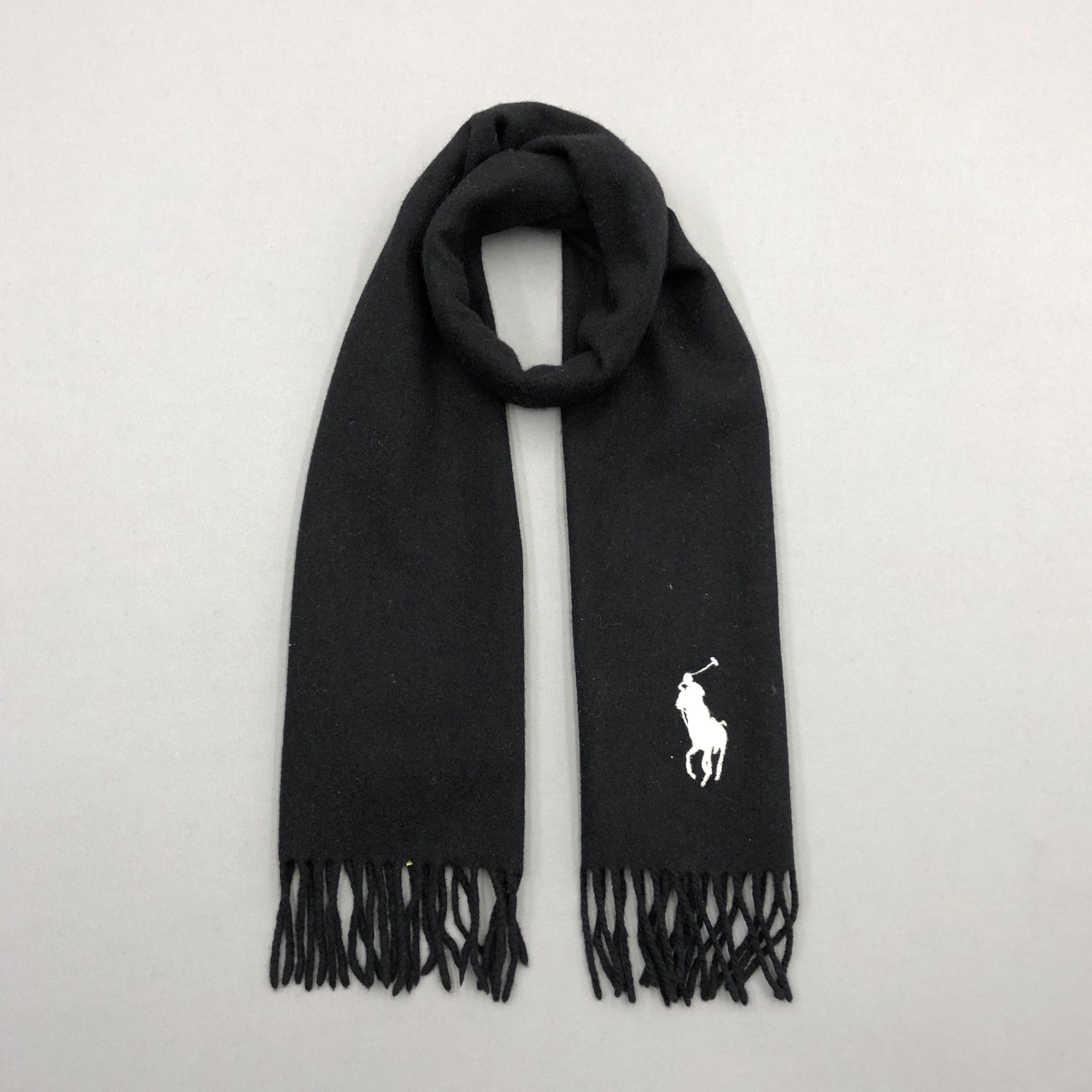 Polo Ralph Lauren Vintage 90s Polo Ralph Lauren Scarf Muffler Wool Scarves Size ONE SIZE - 1 Thumbnail