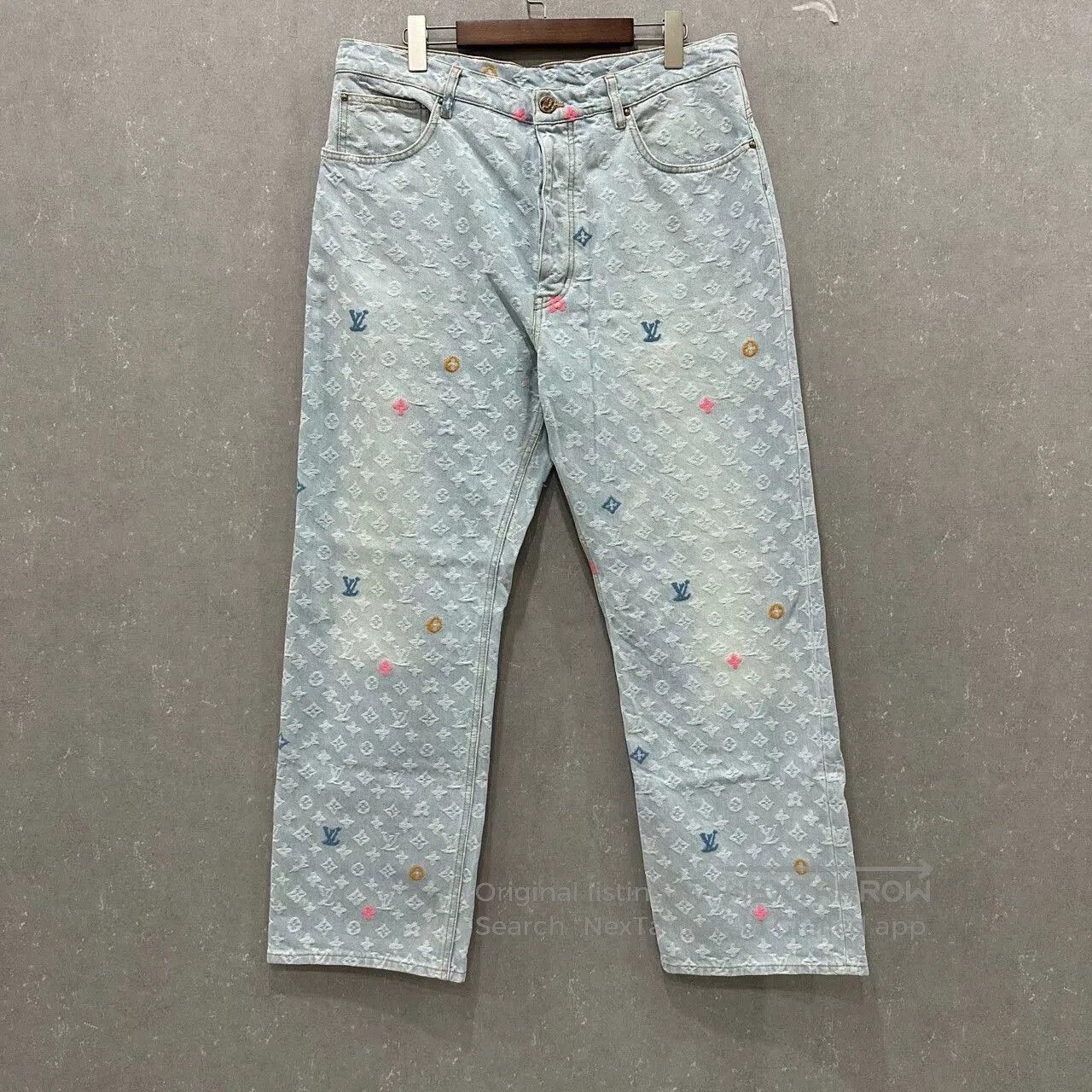 Louis Vuitton louis vuitton colorful embroidered logo jeans. Size US 30 / EU 46 - 1 Thumbnail