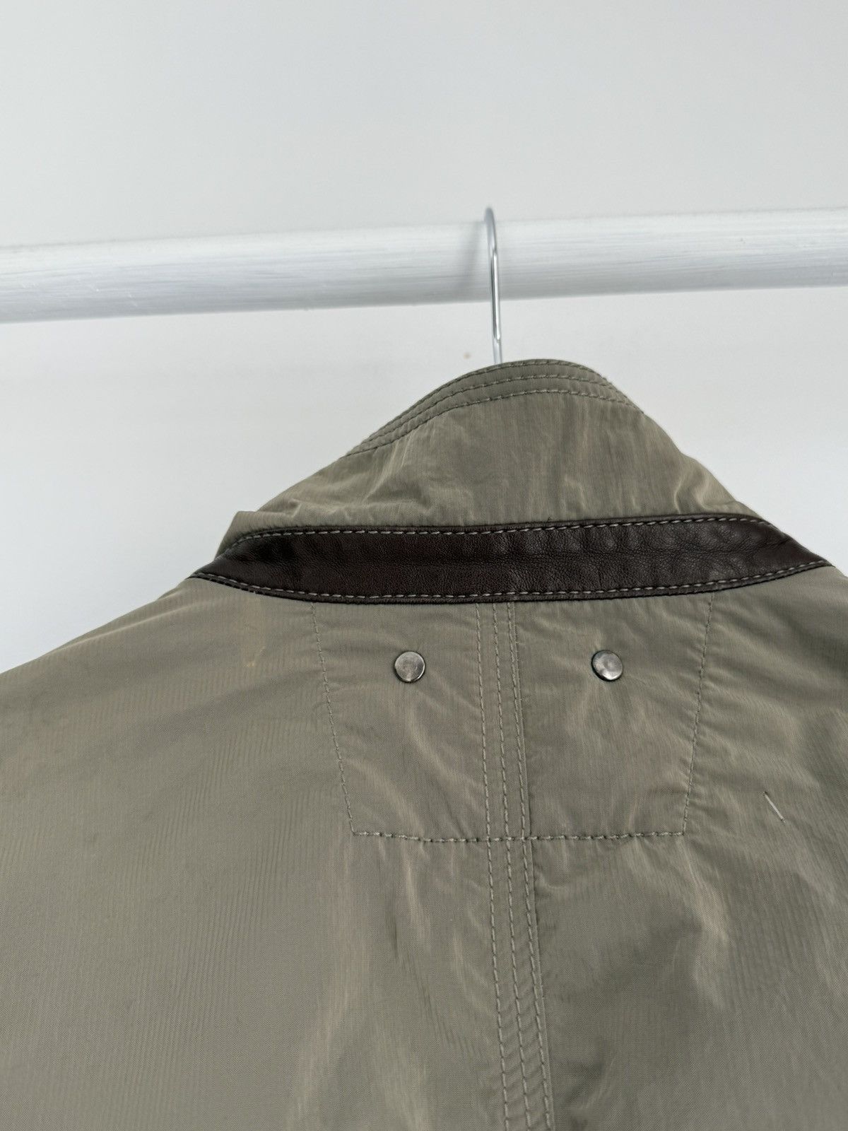 Giorgio Armani Vintage Giorgio Armani Collezioni Nylon Blazer Jacket Size US L / EU 52-54 / 3 - 10 Thumbnail