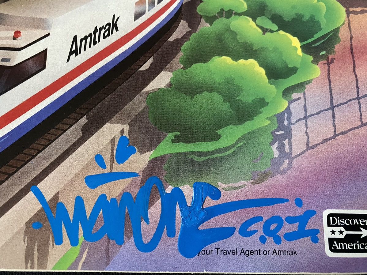 Vintage Vintage 90’s Amtrak time table LA graffiti art Size ONE SIZE - 2 Thumbnail