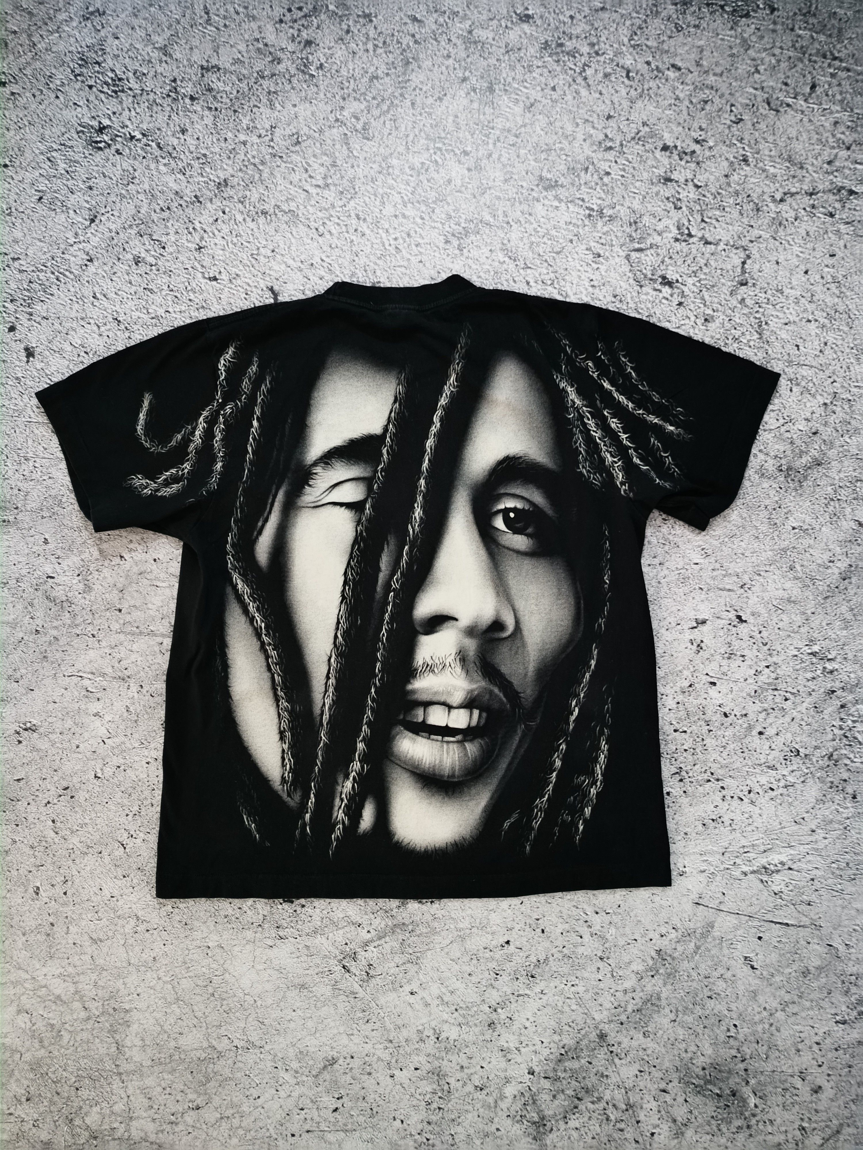 Bob Marley × Rap Tees × Vintage Vintage 90s Bob Marley Jamaica Rap Tee single stitch Size US L / EU 52-54 / 3 - 2 Thumbnail
