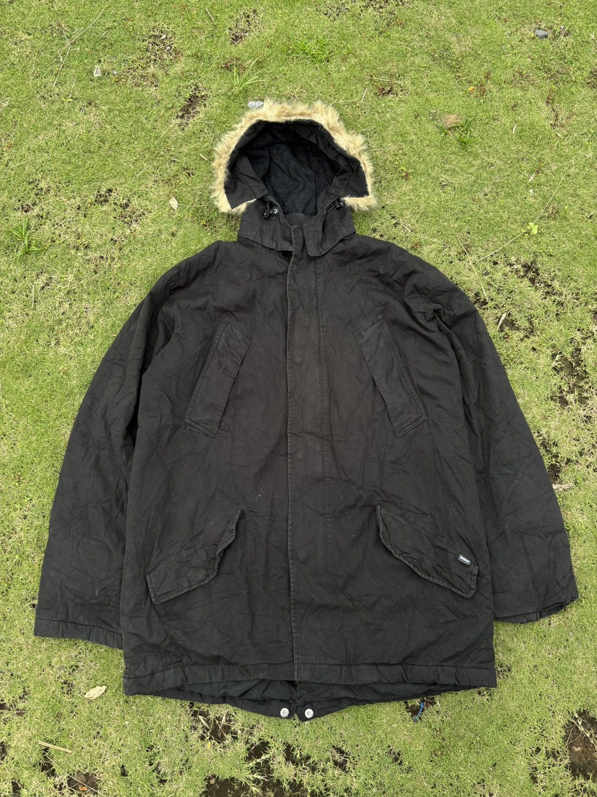 Stussy Vintage stussy 90s fur fishtail jacket Size US XL / EU 56 / 4 - 1 Thumbnail