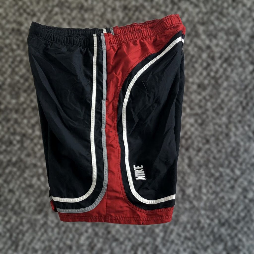 Nike Nike Swim Trunks Men Bold Logo Lined Black 2XL Embroidered Nylon Trunks Size US 39 - 1 Thumbnail