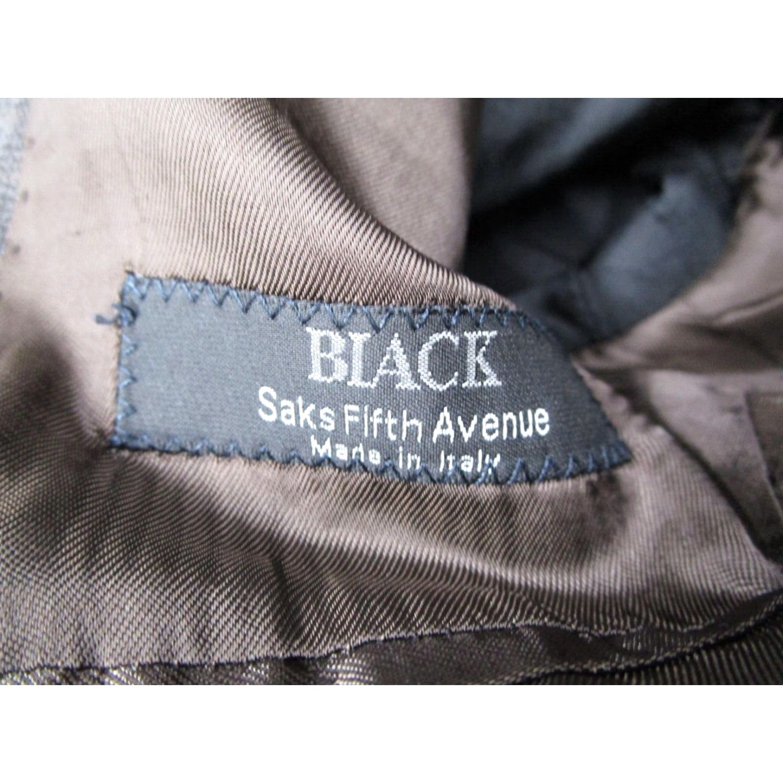 Saks Fifth Avenue Vintage Saks Fifth Avenue Ermenegildo Zegna Wool Check Suit Jacket Men 42 Brown Slim Fit Single-Breasted Blazer Size 42R - 2 Thumbnail