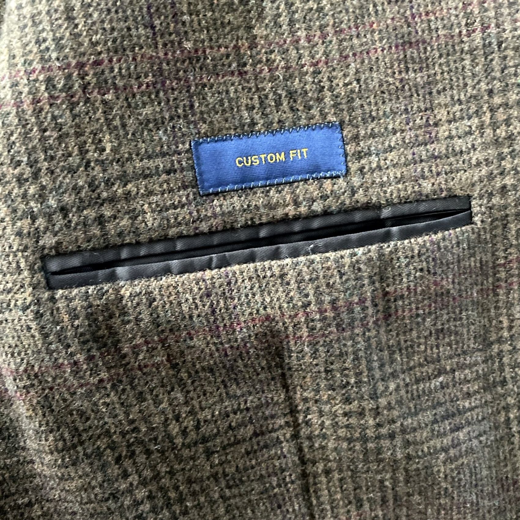 Ralph Lauren Ralph Lauren Blazer Men 44R Slim Tweed Plaid Double-Vented Notch Lapel Green Lambswool Jacket Blazer Shirt Coat Suit Jacket Vintage? (No) Size US XXL / EU 58 / 5 - 5 Thumbnail