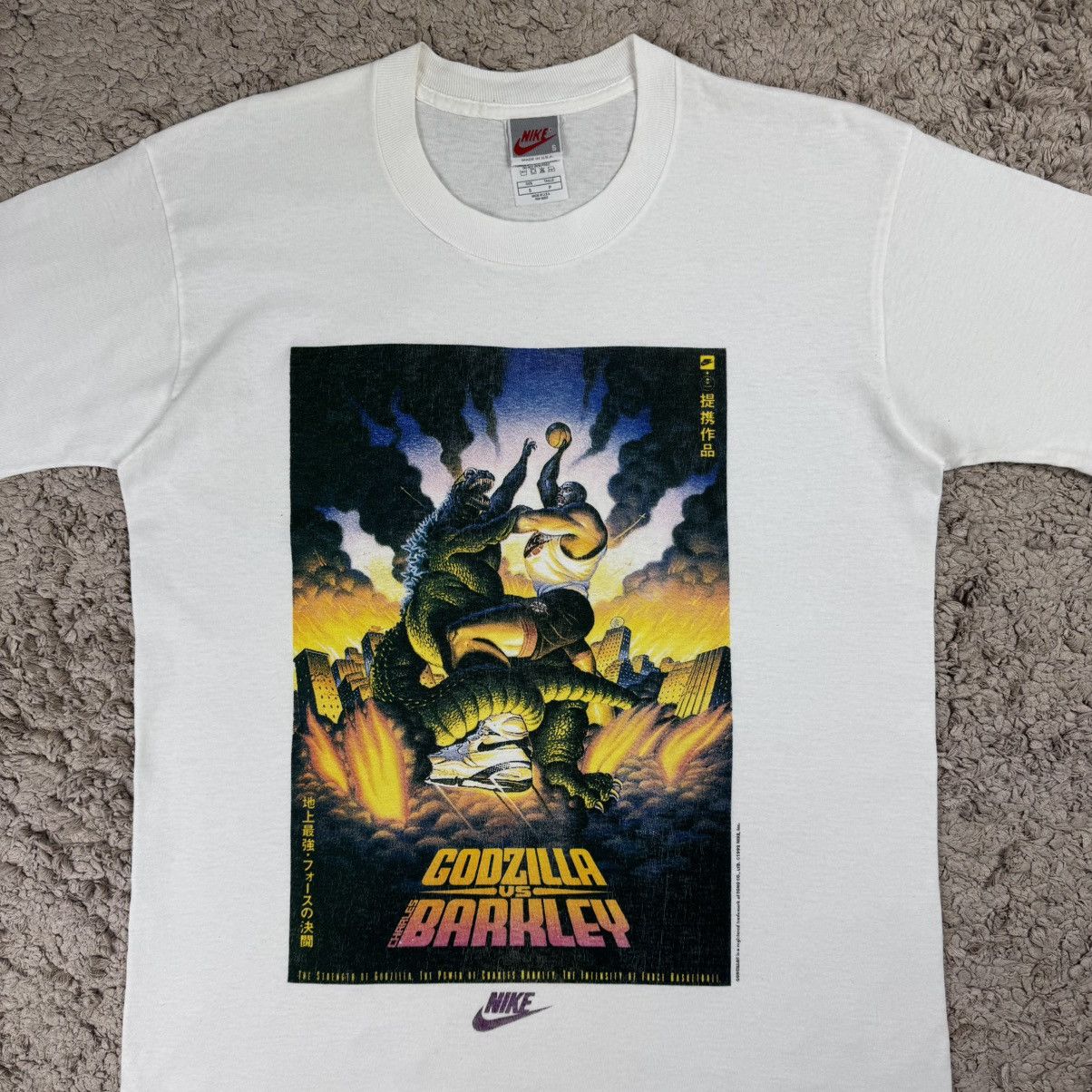Nike Vintage 1992 Nike Godzilla vs. Charles Barkley T-shirt Size US S / EU 44-46 / 1 - 5 Thumbnail
