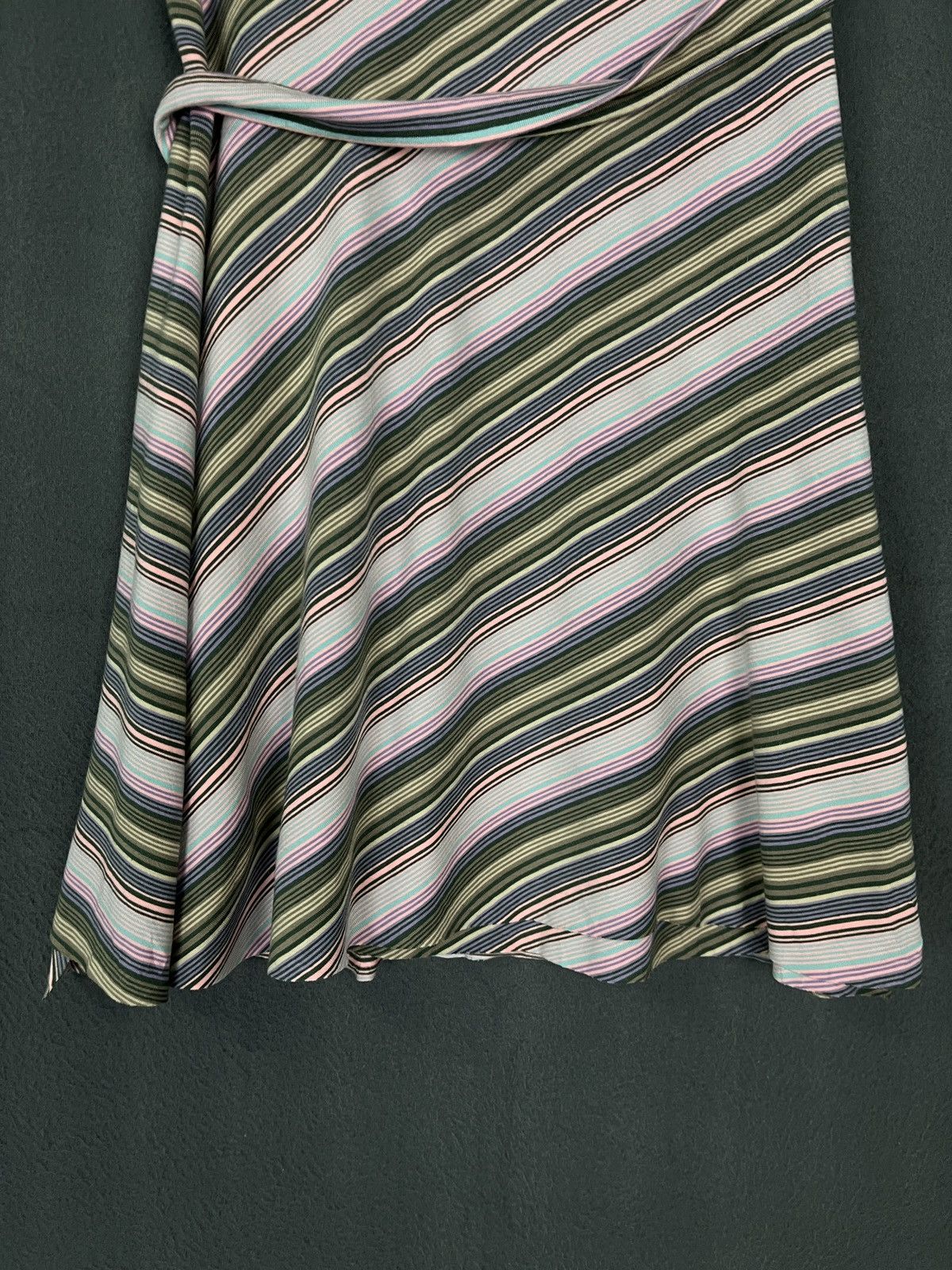 Vintage Morgan de Toi Stripes Wrap Up Skirts Size 30" / US 8 / IT 44 - 5 Thumbnail