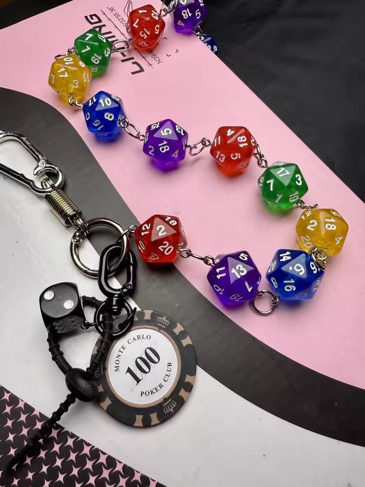 Jewelry Poker Dice wallet chain key chain Size ONE SIZE - 2 Thumbnail