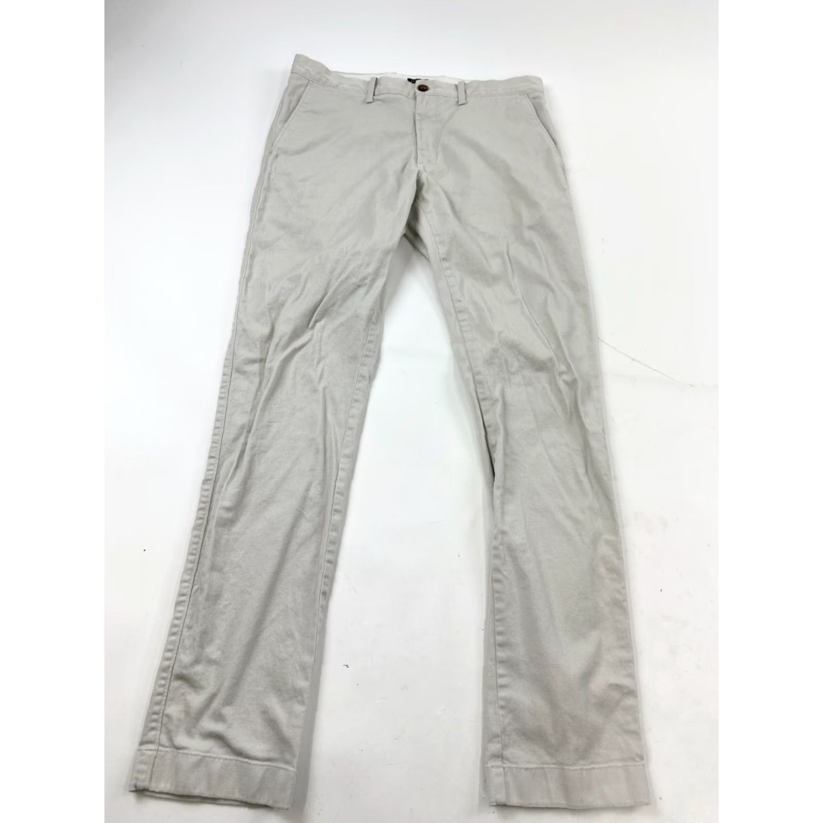 J.Crew J.Crew Pants Mens 32x34 Gray Slim Straight Leg Chino Slash Pocket Casual Button Closure Cotton Size US 32 / EU 48 - 2 Thumbnail