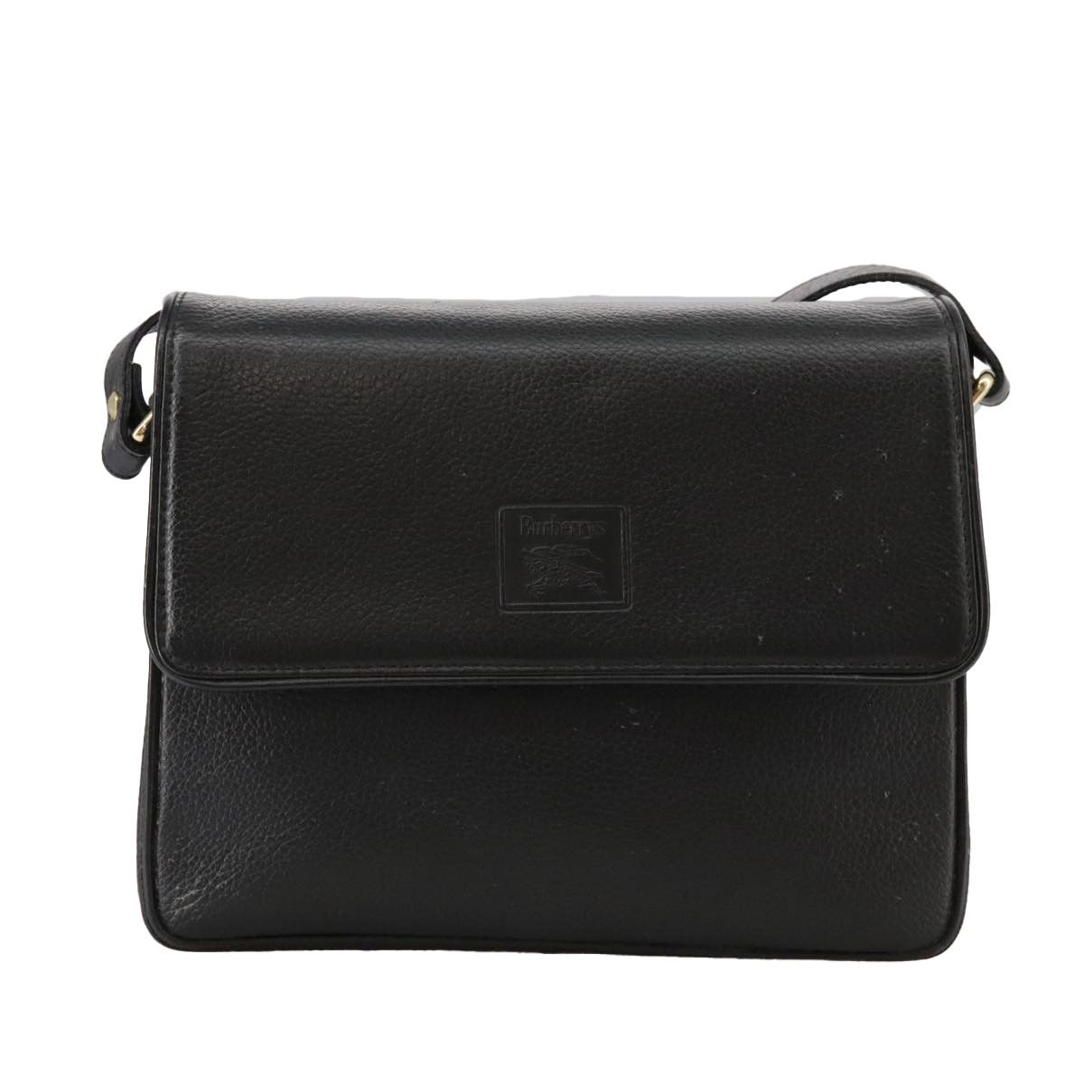 Burberry Black Leather Shoulder Bag (Pre-Owned) Size ONE SIZE - 1 Thumbnail