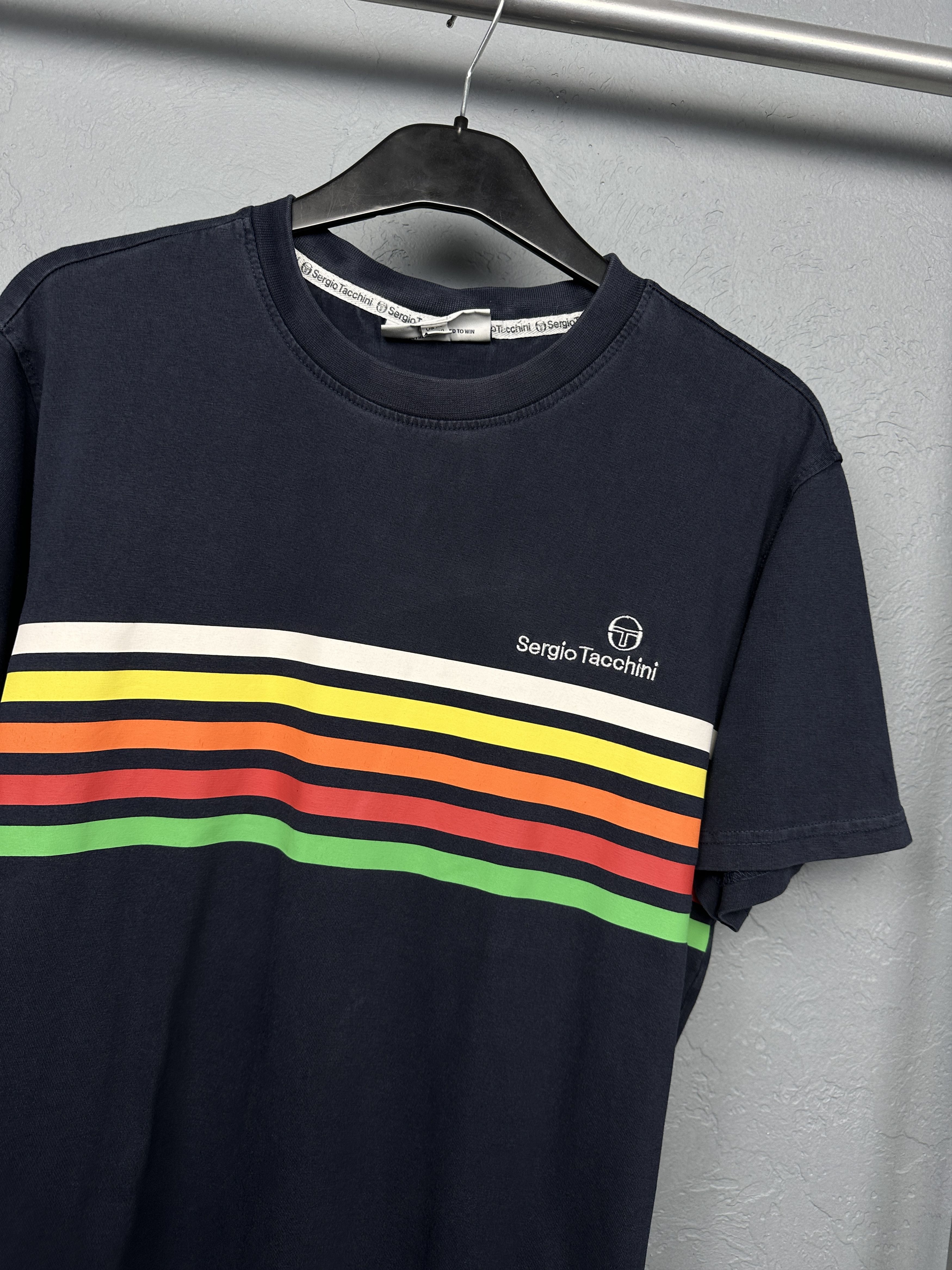 Sergio Tacchini Sergio Tacchini Mens Crew Neck T-Shirt Size US XL / EU 56 / 4 - 2 Thumbnail