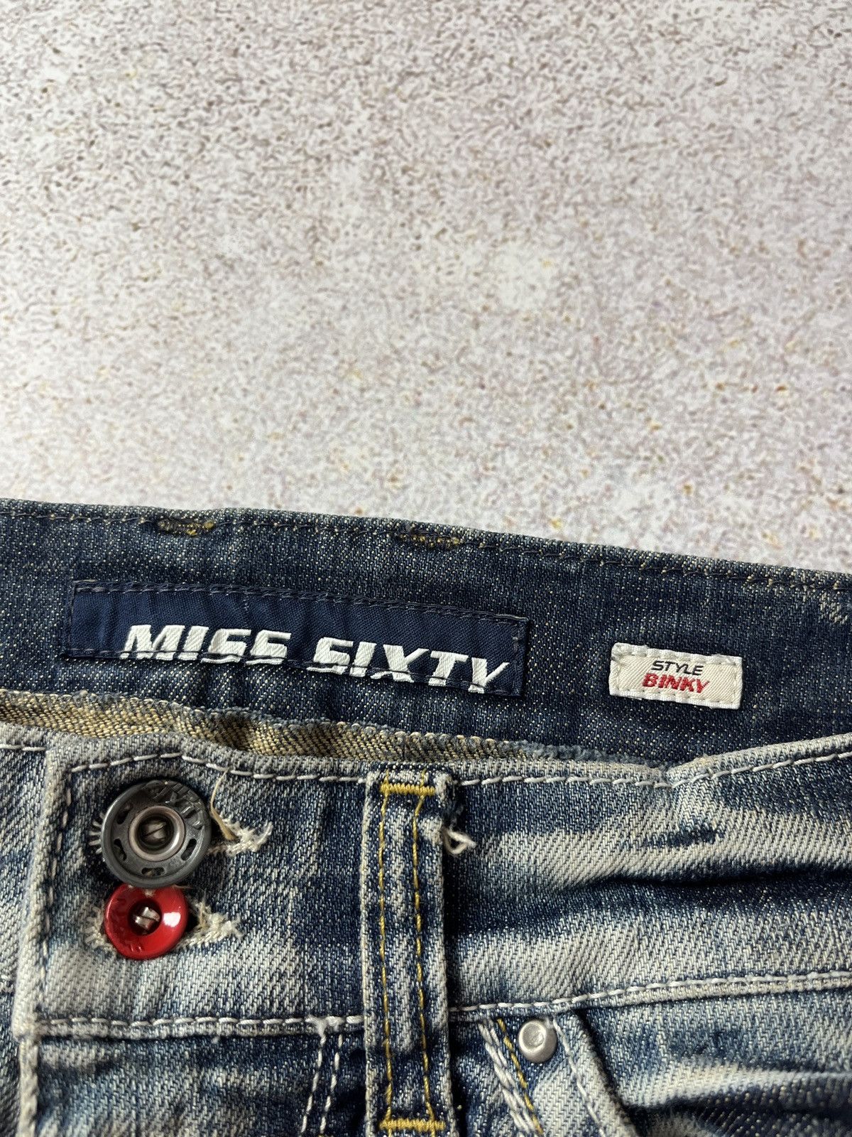 Miss Sixty Miss Sixty ALT “Binky” Denim Jeans Y2K Drip Hype Size 26 Size 26" / US 2 / IT 38 - 7 Thumbnail