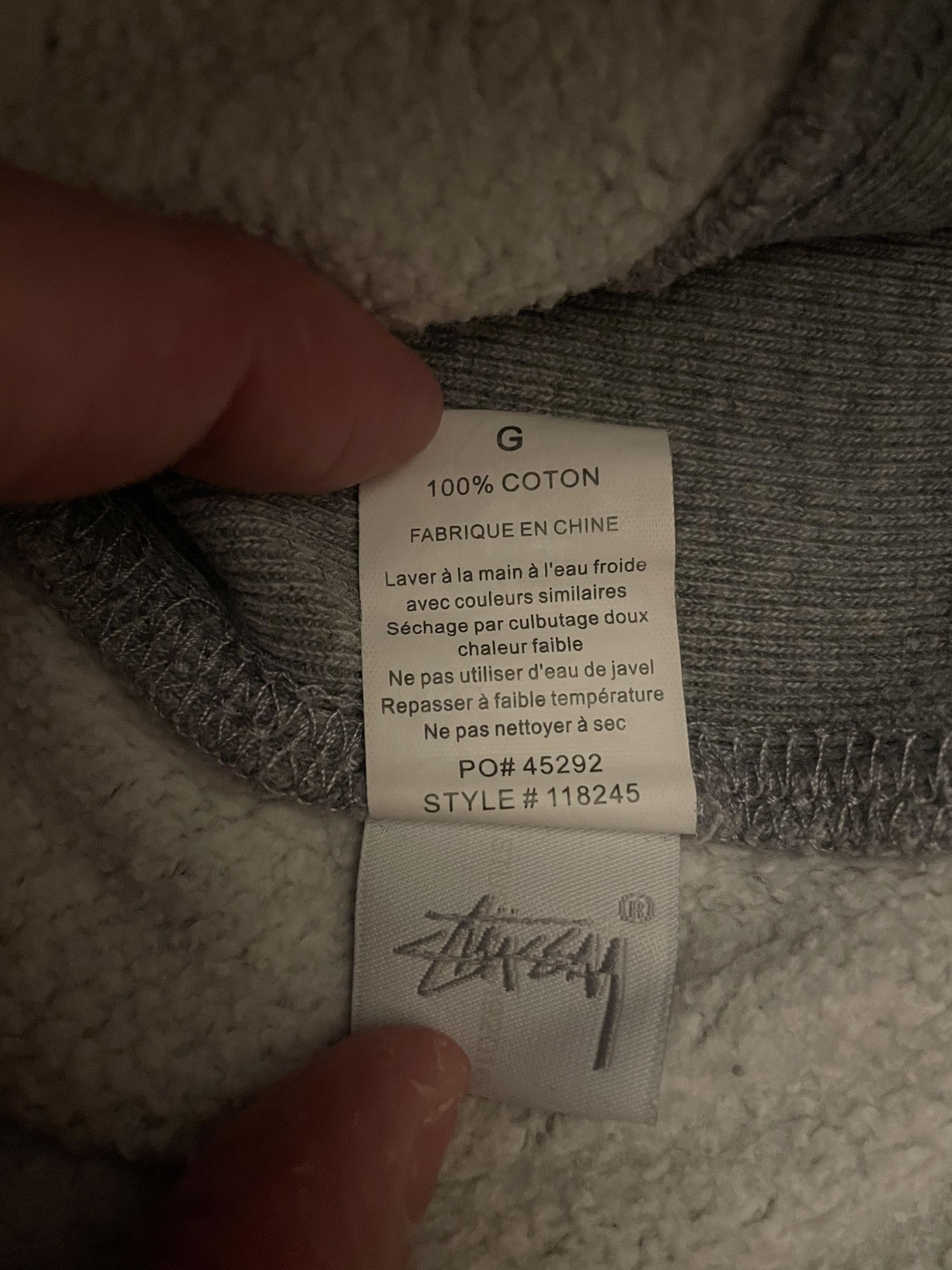 Stussy Rare Vintage Gray Stussy Hoodie Size US M / EU 48-50 / 2 - 5 Thumbnail