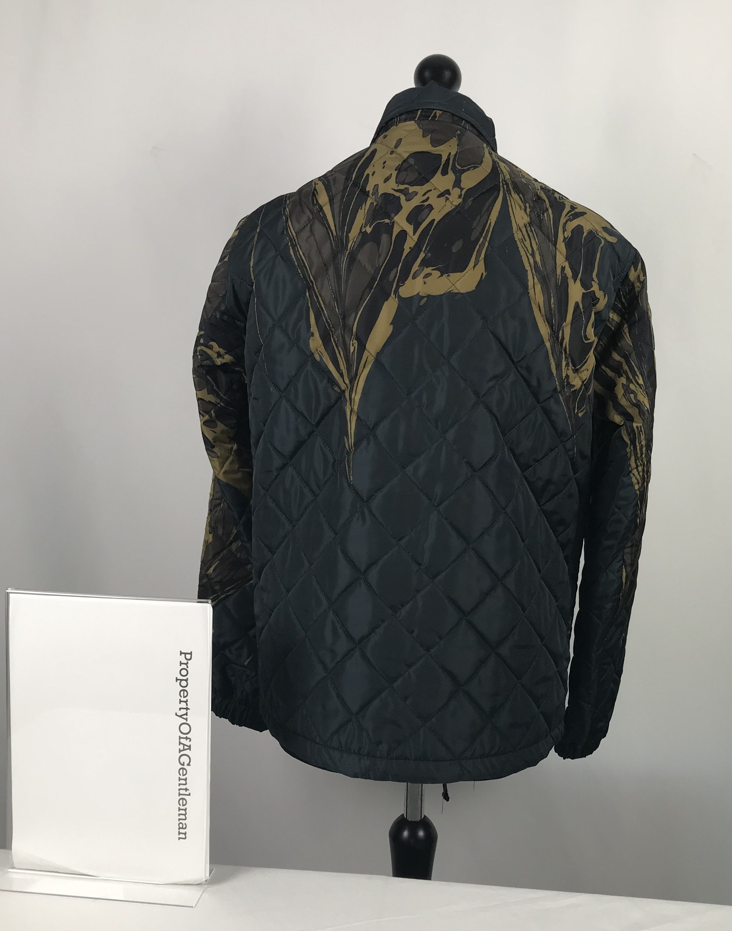 Dries Van Noten Dries Van Noten Marbled Green Light Puffa Jacket Size US L / EU 52-54 / 3 - 5 Thumbnail