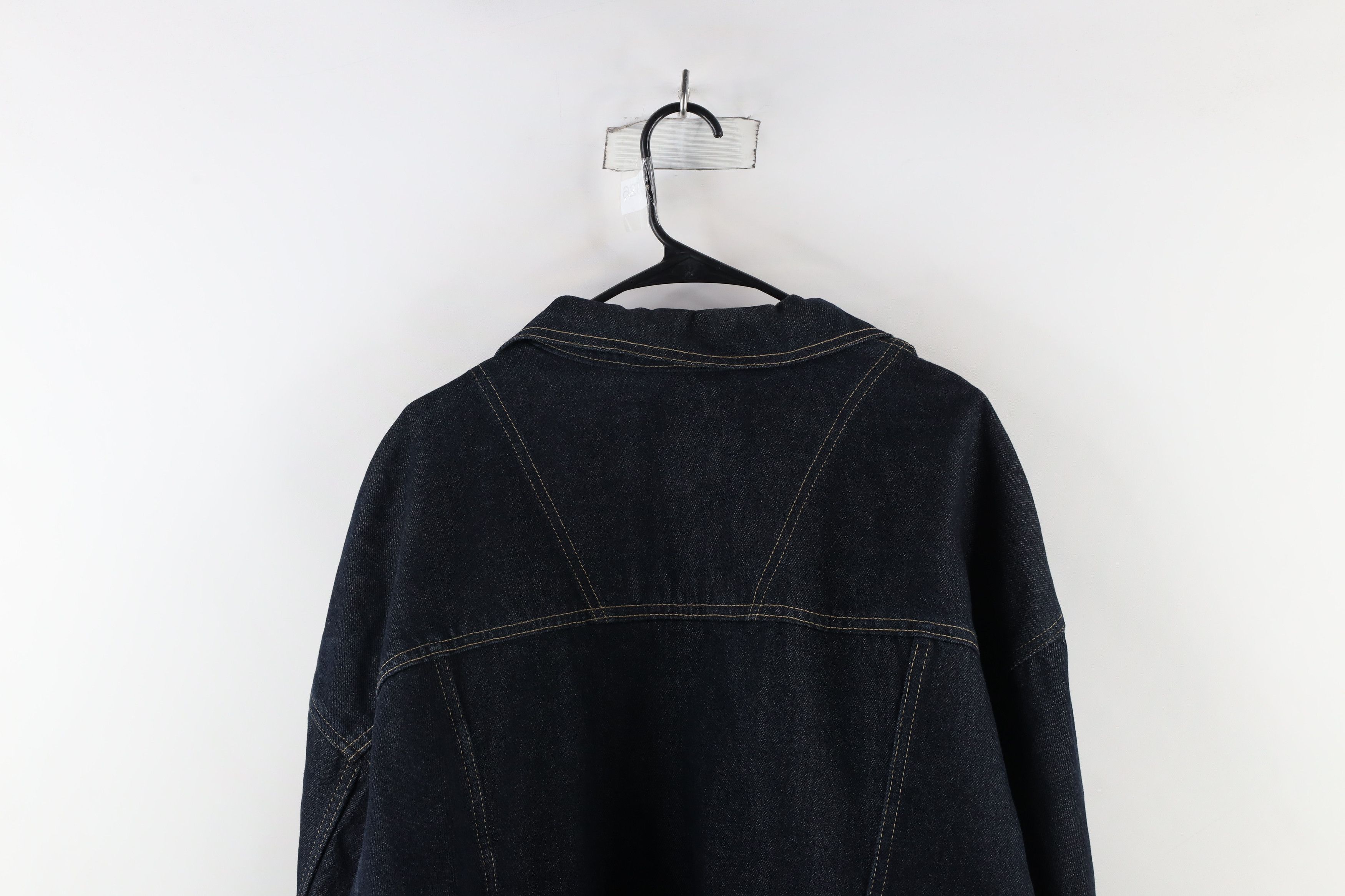 Vintage Vintage 90s Streetwear Hip Hop Denim Jean Trucker Jacket Size US XXL / EU 58 / 5 - 16 Thumbnail